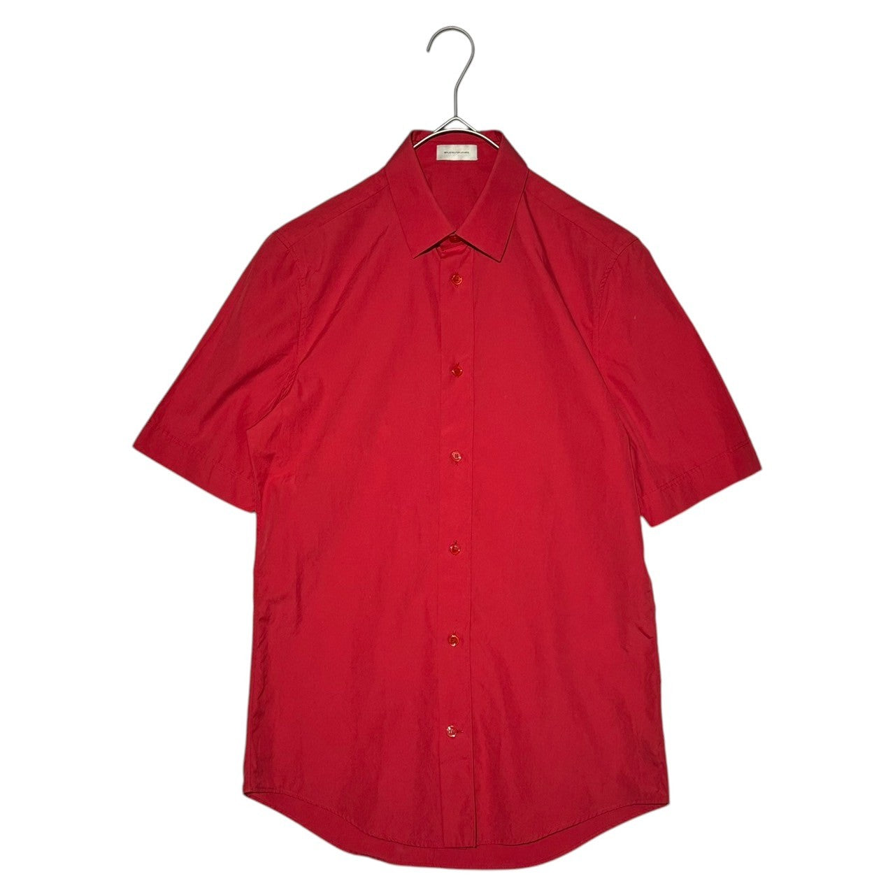 BALENCIAGA(バレンシアガ) 12SS Plain S/S shirt プレーン 半袖 シャツ ヴィンテージ アーカイブ UP57 2012 01000 37(S~M程度) レッド