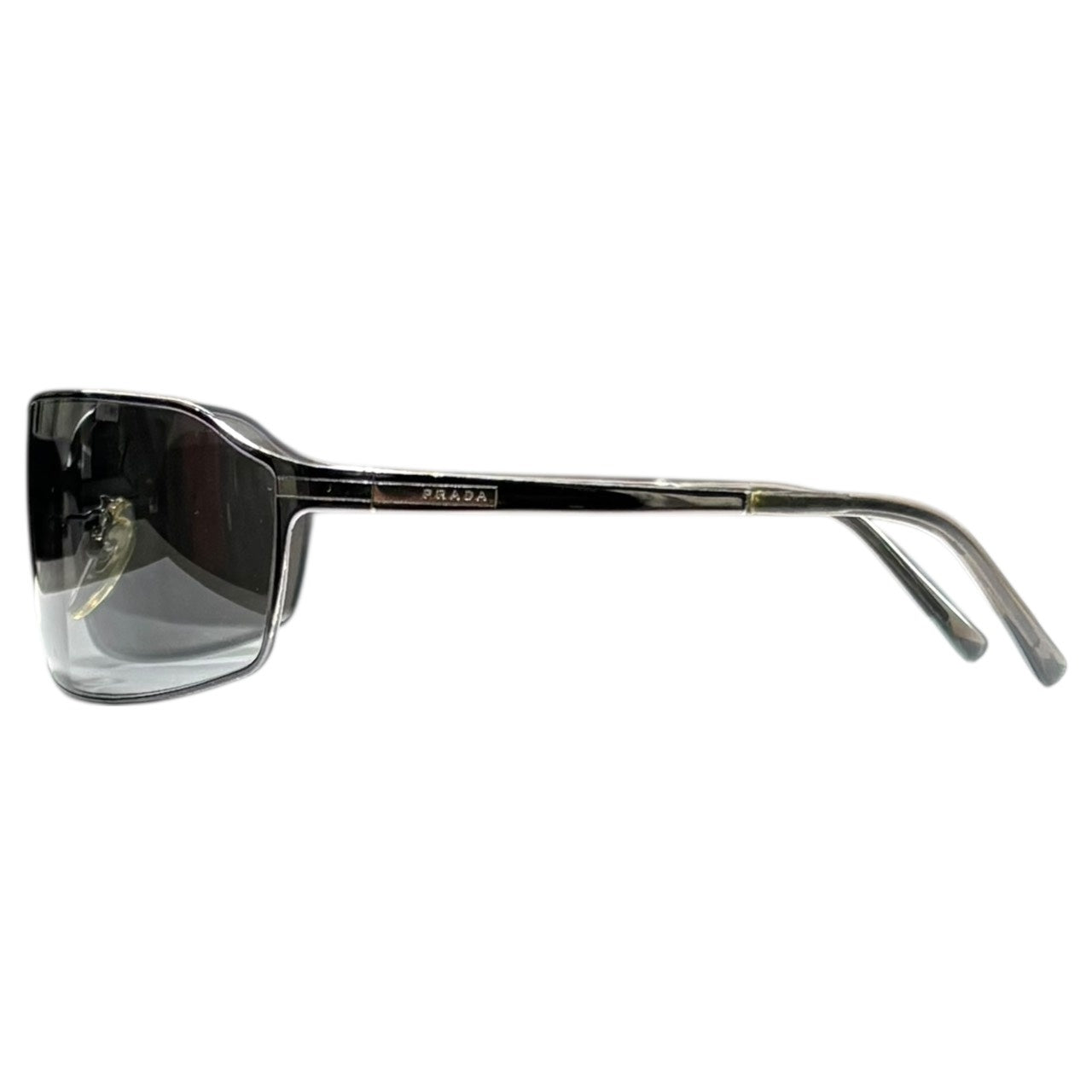 PRADA(プラダ) Side Logo Metal Frame Sunglasses サイド ロゴ メタル フレーム サングラス SPR58G 69□15 ガンメタル×シルバー
