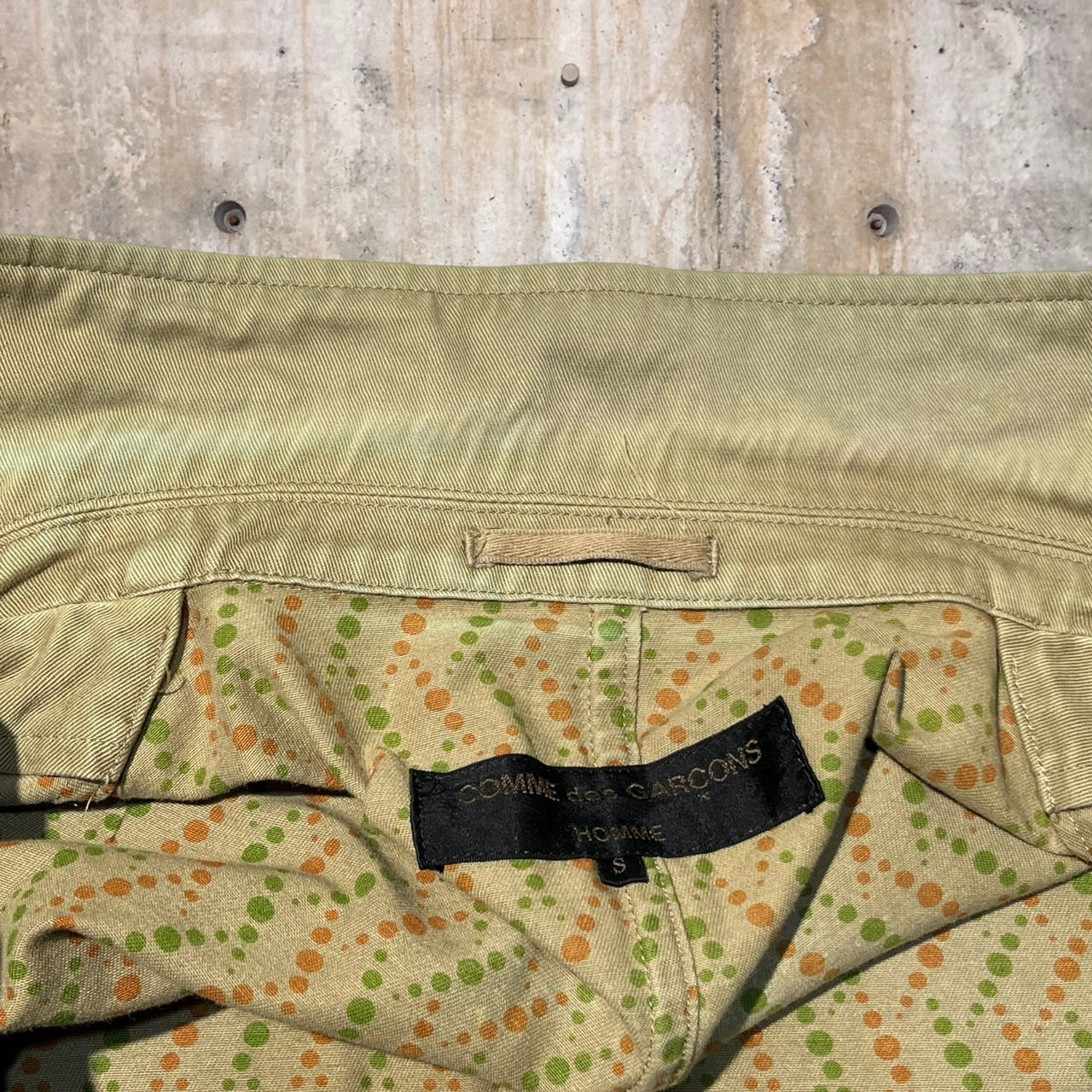 COMME des GARCONS HOMME(コムデギャルソンオム) 02SSコットン3Bジャケット HE-J005 S ベージュ AD2002 田中オム最終期