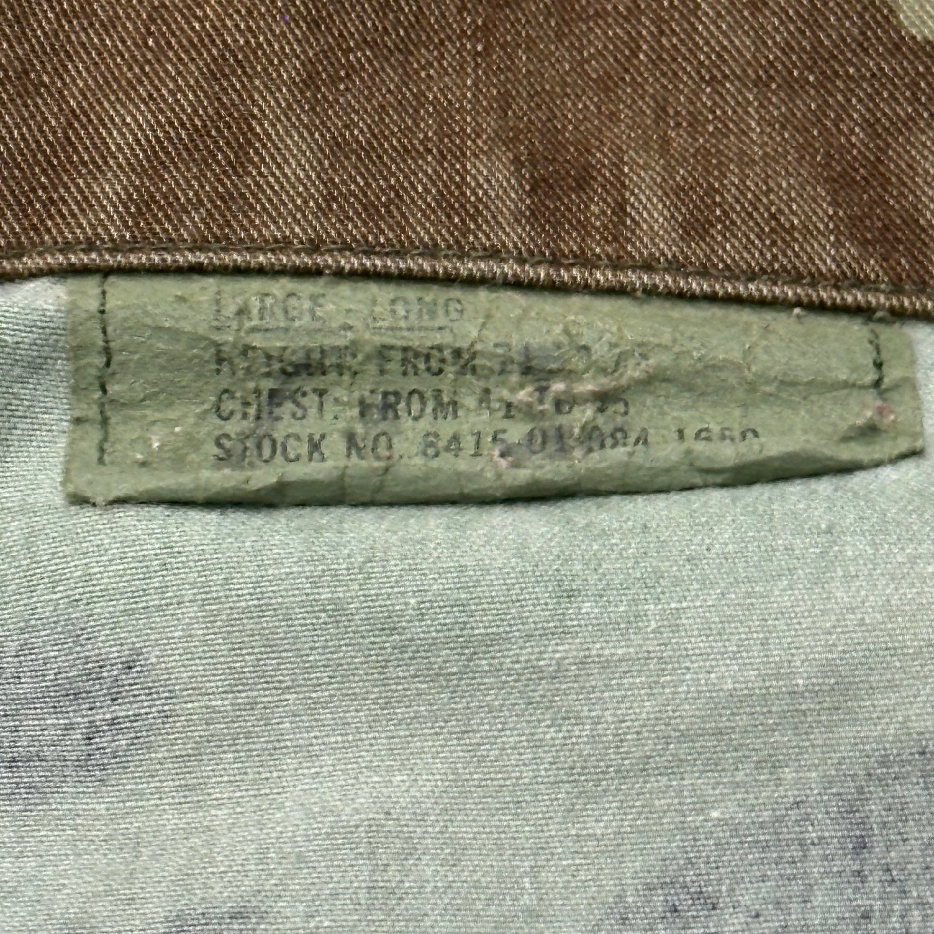 VINTAGE REMAKE(ヴィンテージリメイク) Short-Length Remake BDU Shirt ショートレングス リメイク シャツ アメリカ軍 8415-01-084-1650 LARGE LONG カーキ