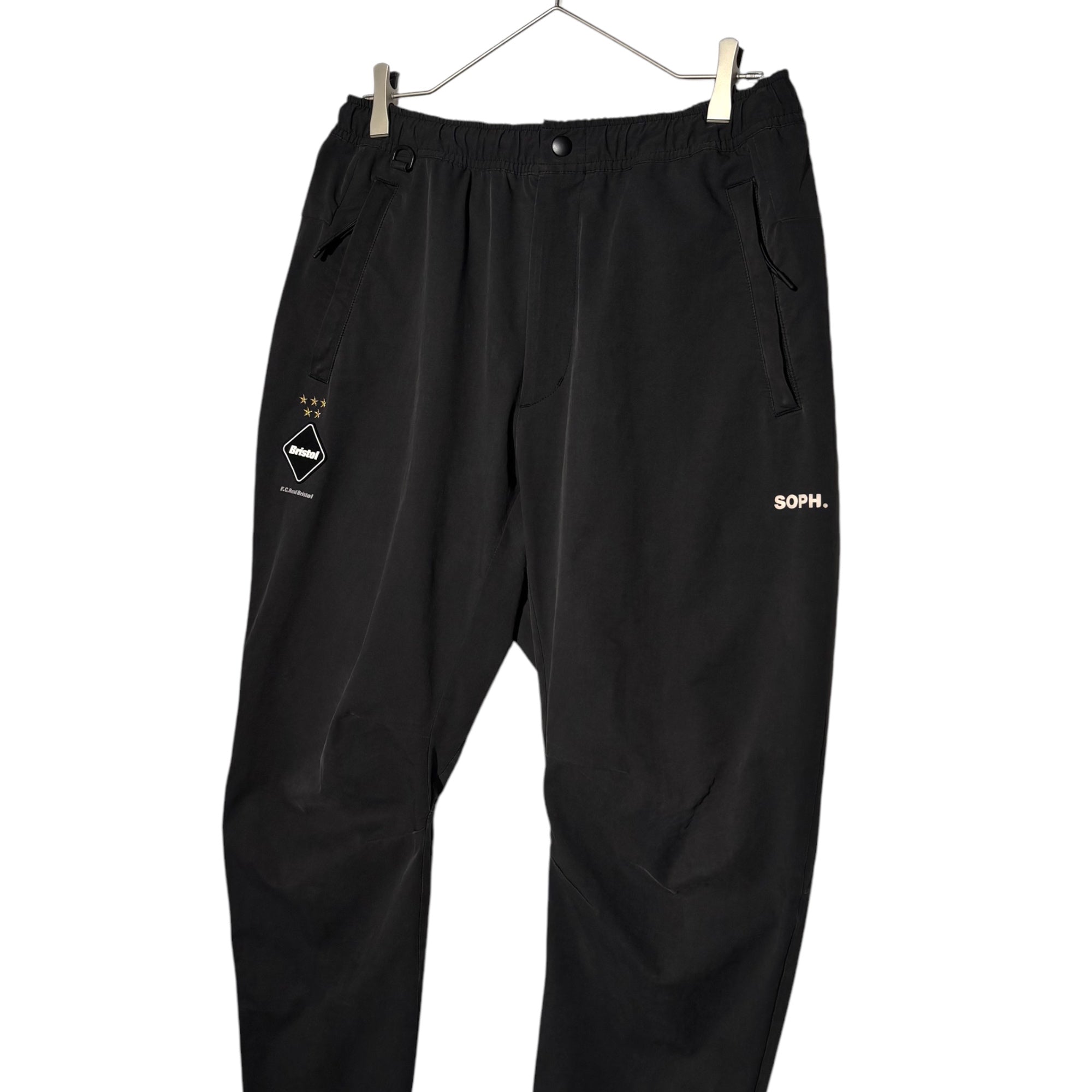 F.C.Real Bristol FCRB(エフシーレアルブリストル) EASY TAPERED PANTS イージー テーパード パンツ FCRB-200062 L ブラック ロゴ