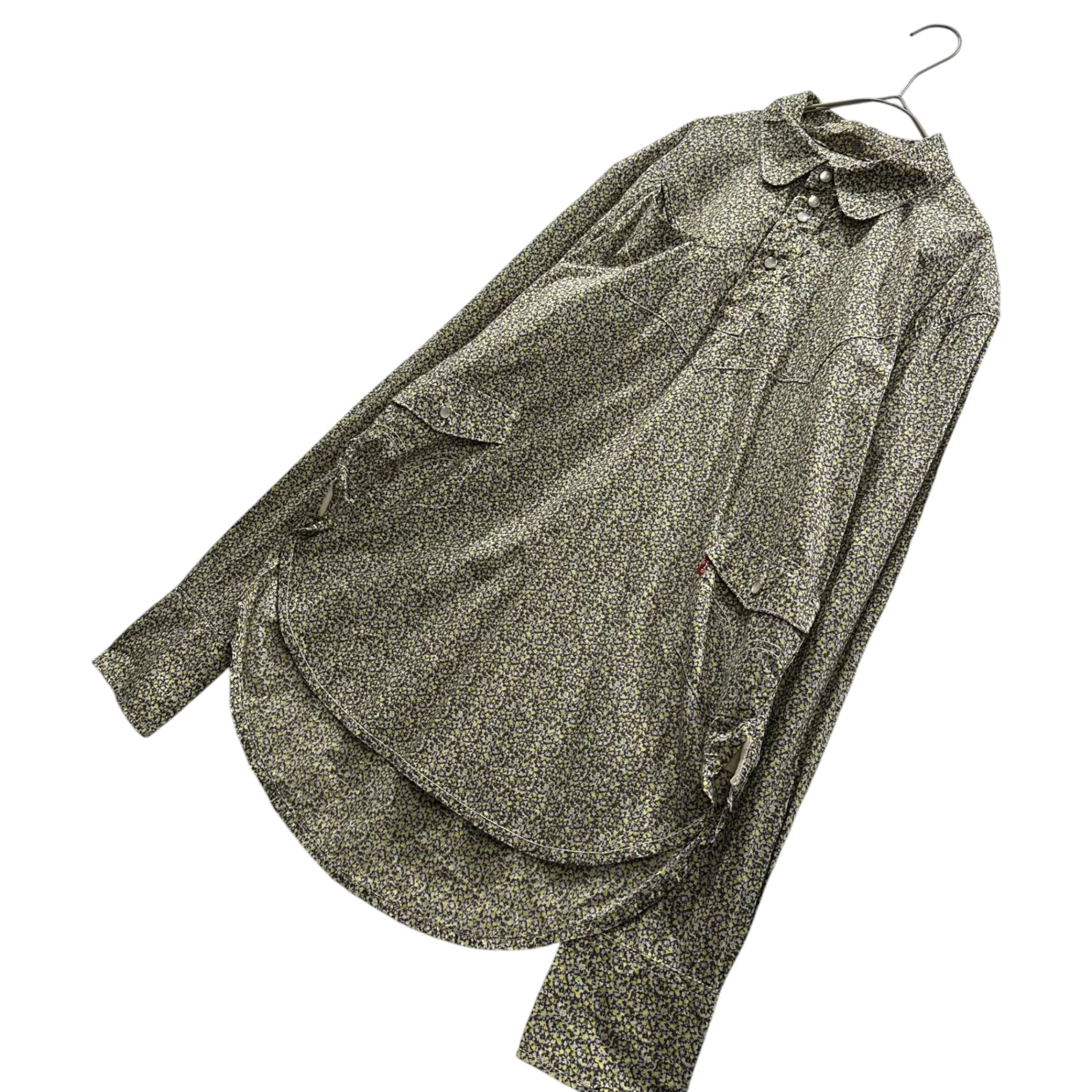 Levi’s Lefty Jeans by Takahiro Kuraishi(リーバイス レフティー ジーンズ バイ タカヒロ クライシ) Liberty Print Pullover Western Shirt リバティ プリント プルオーバー ウエスタンシャツ LPCL06-104S S イエロー ナンバーナイン宮下貴裕氏 監修
