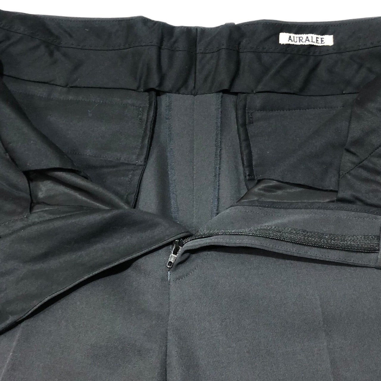 AURALEE(オーラリー) LIGHT WOOL MAX GABARDINE SLACKS ライト ウール マックス ギャバジン スラックス A21AP02MG SIZE 3 ブラック