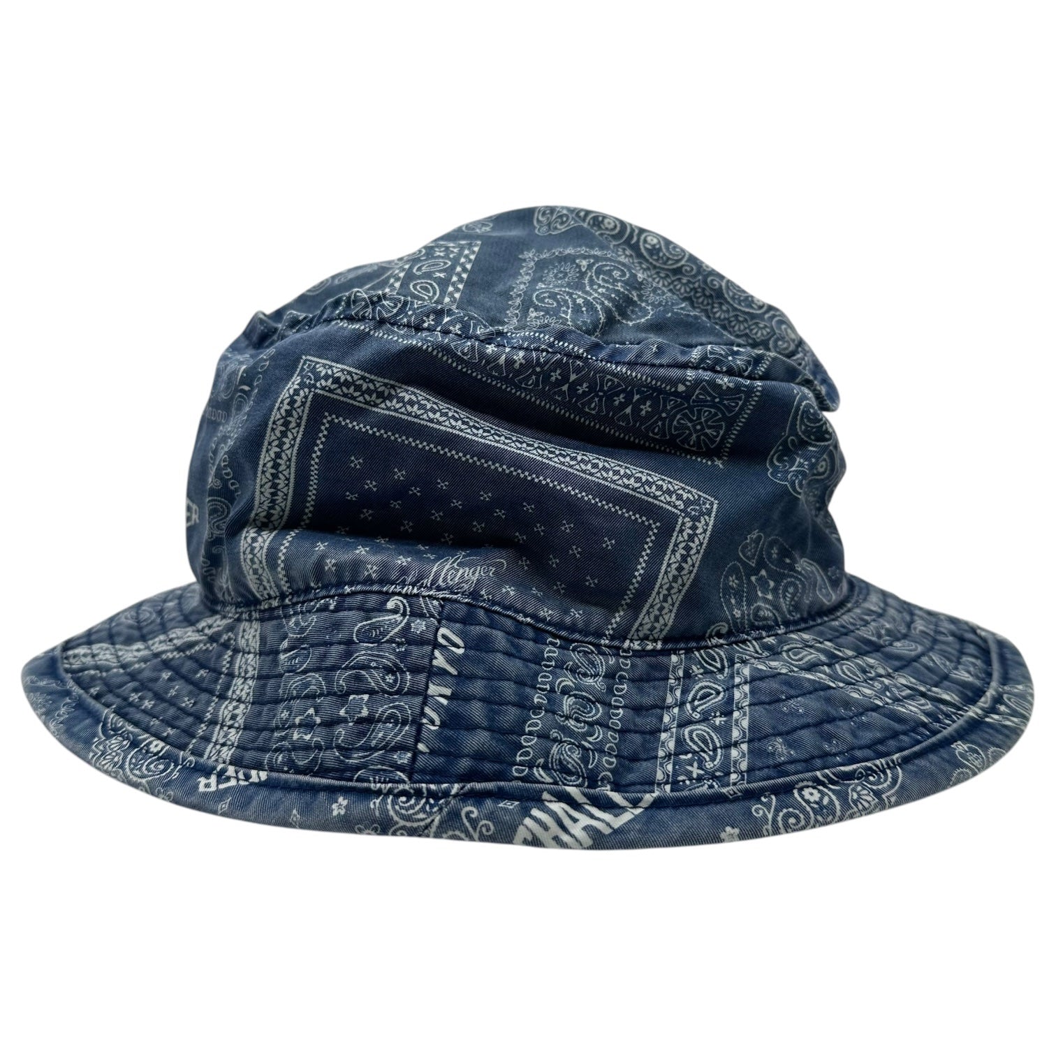 CHALLENGER(チャレンジャー) Paisley Bucket Hat ペイズリー バケット ハット インディゴ×ホワイト