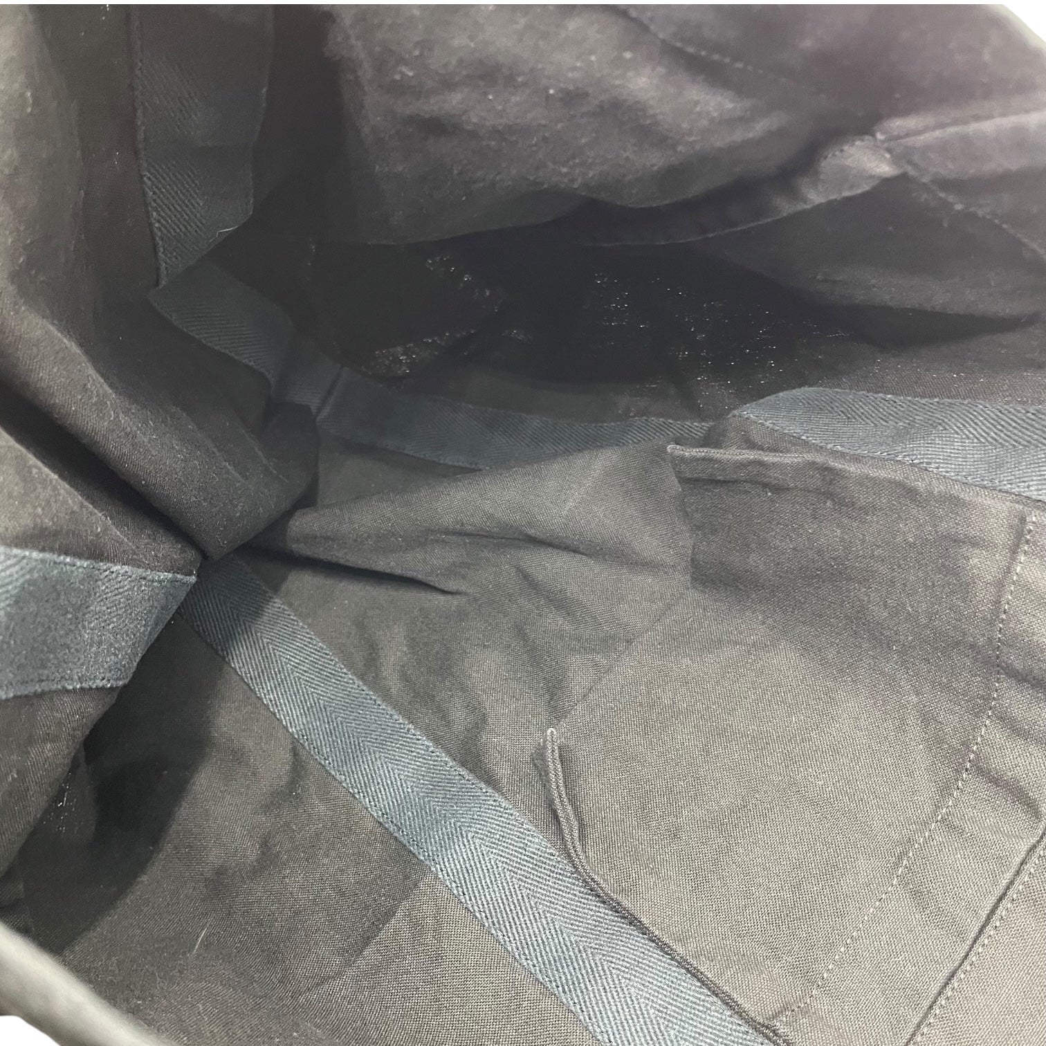 YOHJI YAMAMOTO(ヨウジヤマモト) Campus cotton tote bag キャンバス コットン ロゴ トート バッグ ブラック