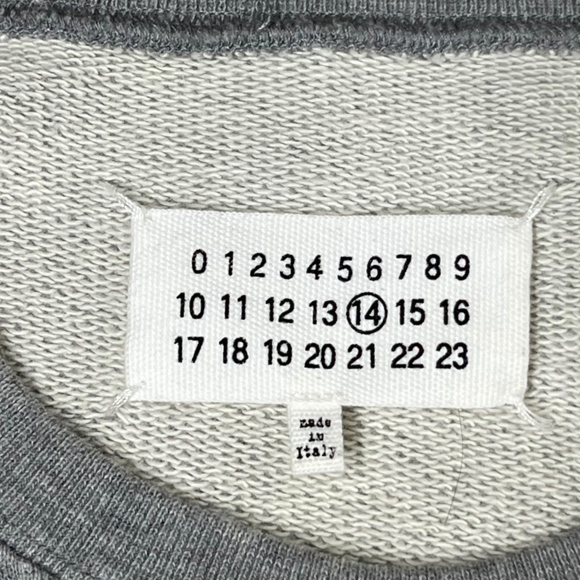 MAISON MARGIELA(メゾンマルジェラ) 16SS elbow patch sweatshirts エルボーパッチ スウェット S30GU0032 44 グレー