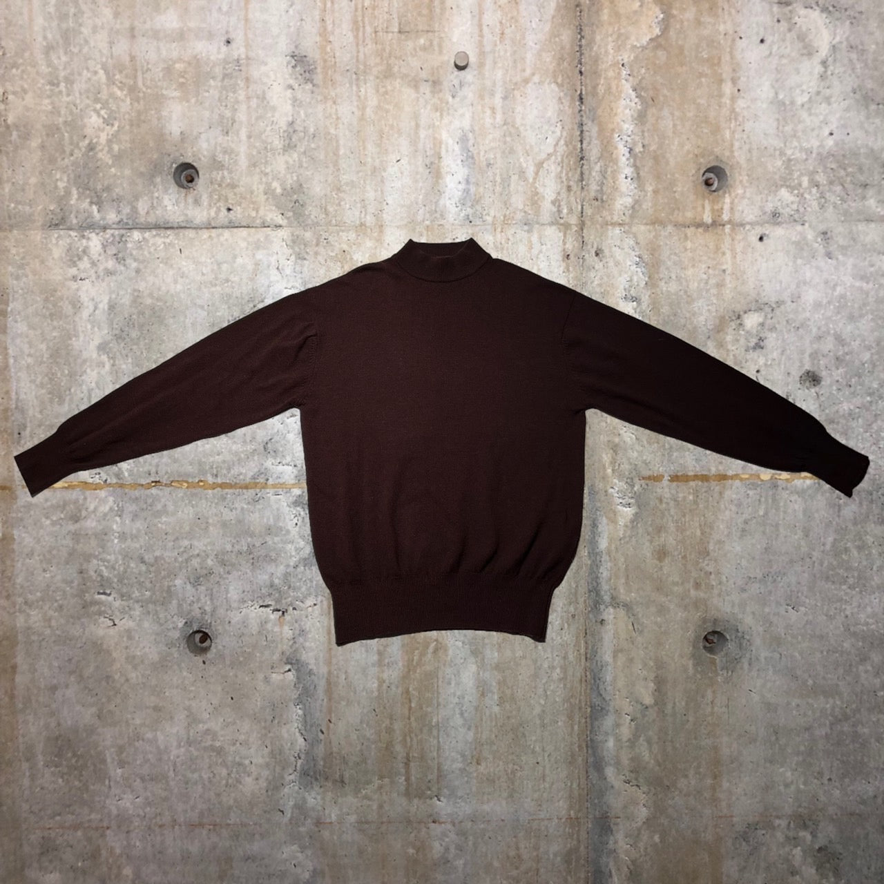 COMME des GARCONS HOMME(コムデギャルソンオム) 90'sモックネックオーバーサイズニット HN-050030 表記なし(L程度) ボルドー AD1991 田中オム