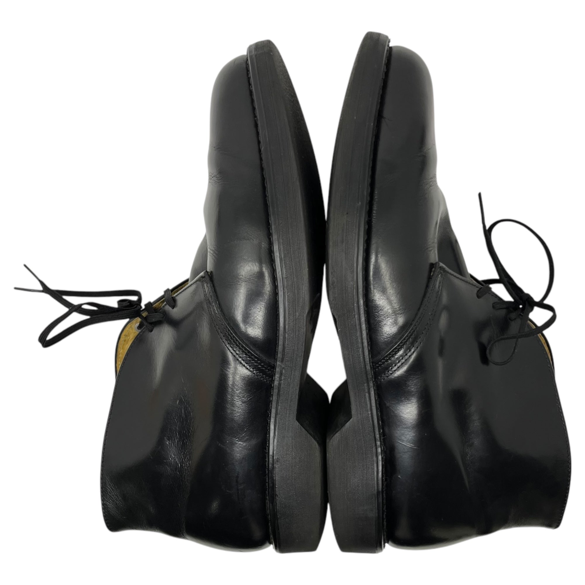 MASON(メイソン) 80's Leather postman chucker boots 80年代 レザー ポストマン チャッカーブーツ ヴィンテージ 7 1/2(25.5cm程度) ブラック US NAVY ミリタリー