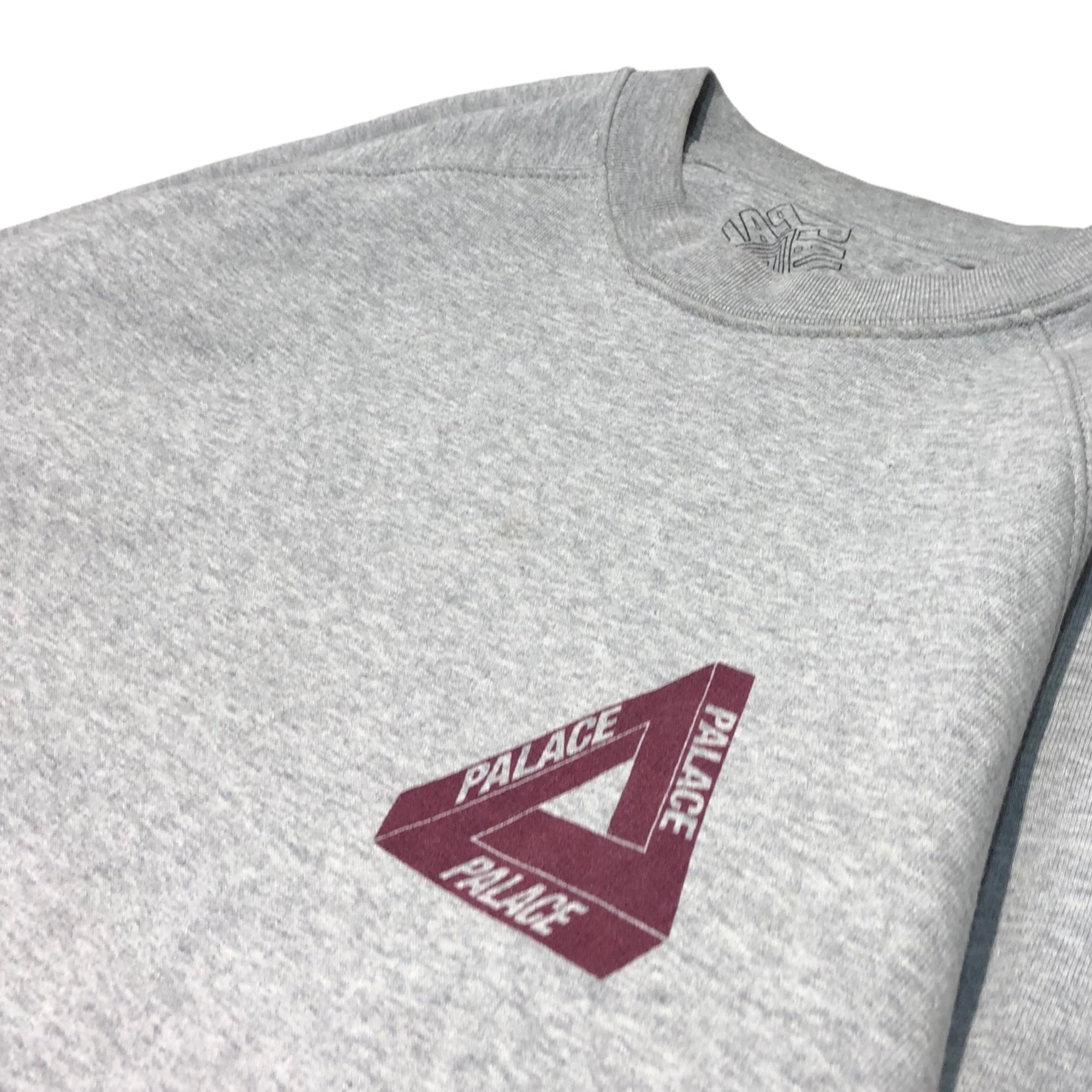 Palace(パレス) triangle logo sweatshirts トライアングル ロゴ スウェット S グレー
