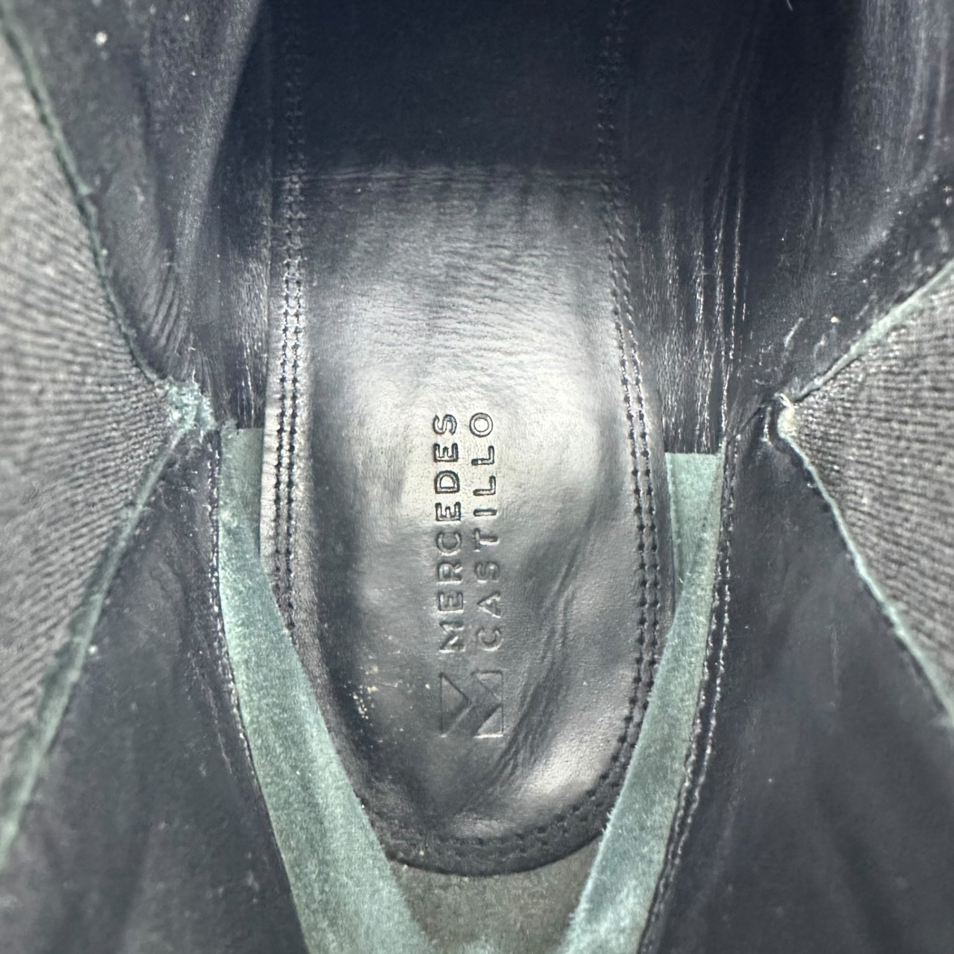 MERCEDES CASTILLO(メルセデス カスティロ) side gore leather boots サイドゴア レザー ブーツ 41(25.5cm程度) アイボリー