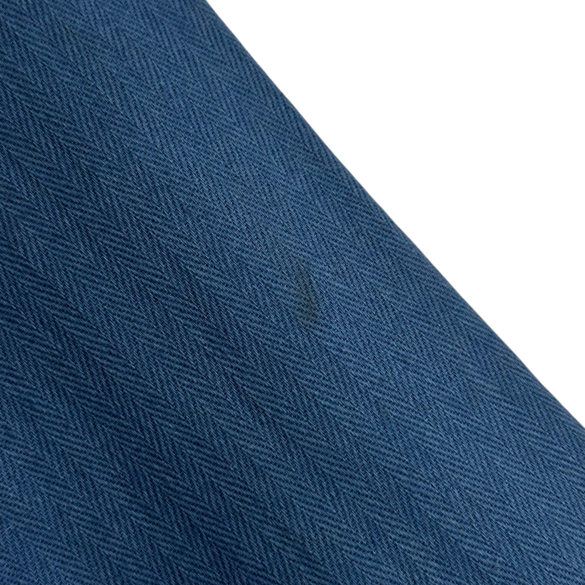 TENDERLOIN(テンダーロイン) Herringbone Chain Stitch L/S Shirt ヘリンボーン チェーンステッチ 長袖 シャツ XS ブルー アーカイブ