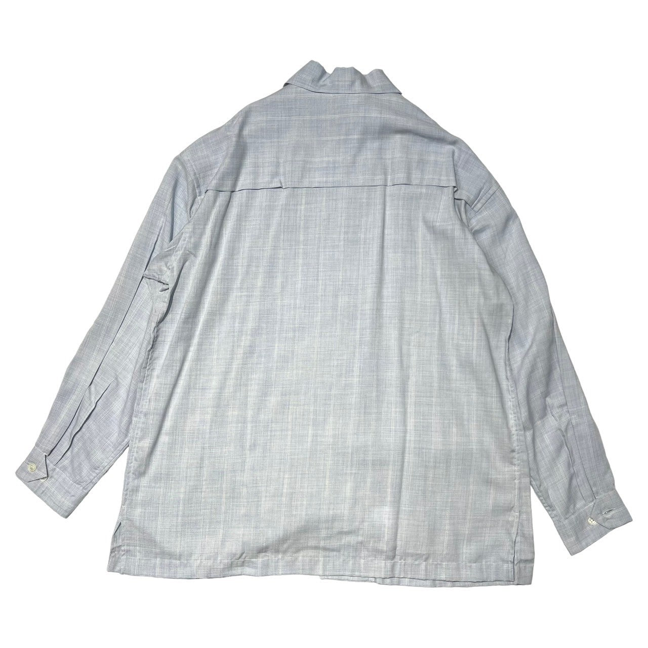 MIYAKE DESIGN STUDIO(ミヤケデザインスタジオ) 80's ~ 90's Polynosic regular collar shirt ポリノジック レギュラーカラー シャツ ハミルトン社製 IMIT LP2172-31 M ブルー 80年代 ~ 90年代 イッセイミヤケ