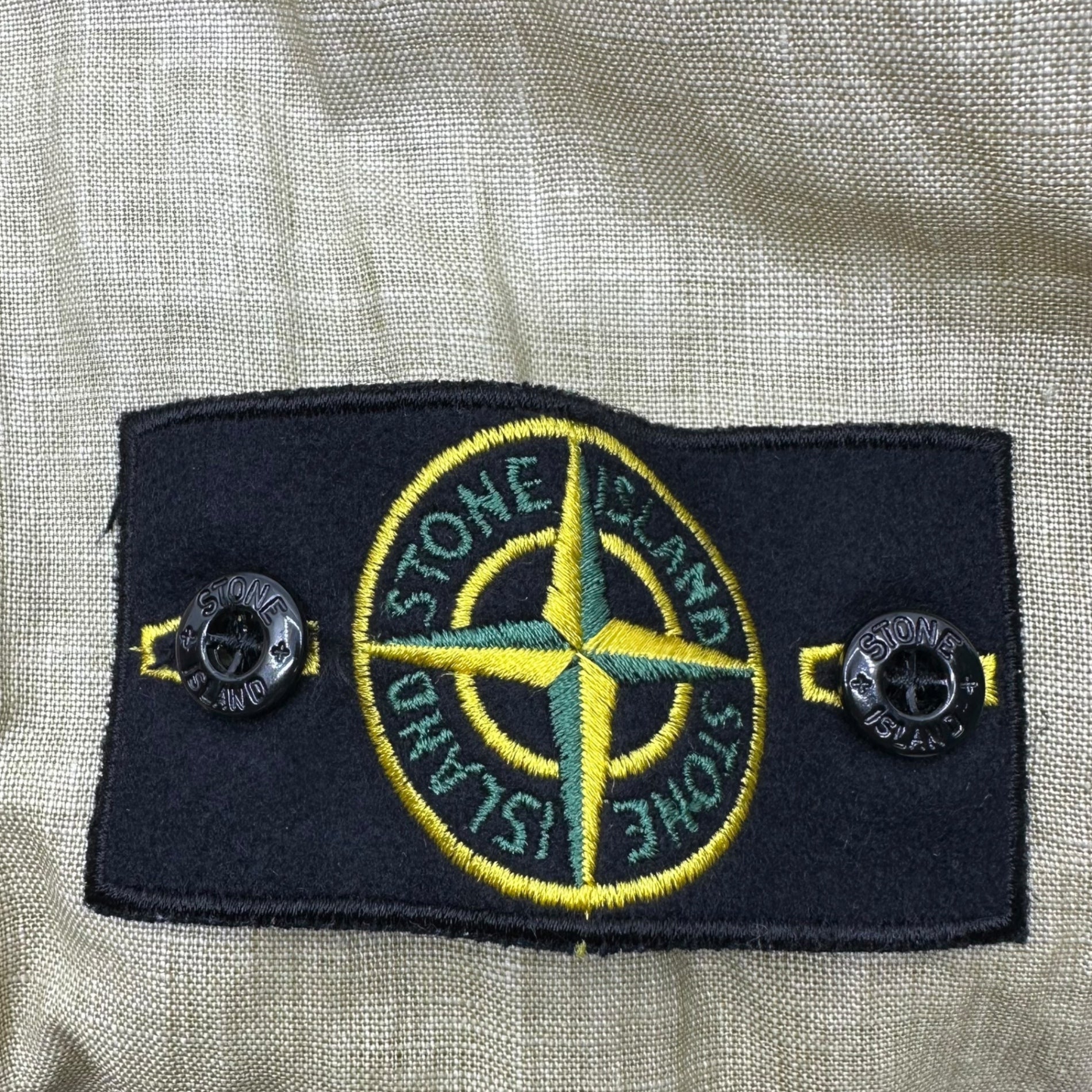 STONE ISLAND(ストーンアイランド) 14SS Lino Watro Tela リネン ワトロ キャンバス マウンテンパーカー 601543929 L ベージュ フーデッド ジャケット ジップアップ