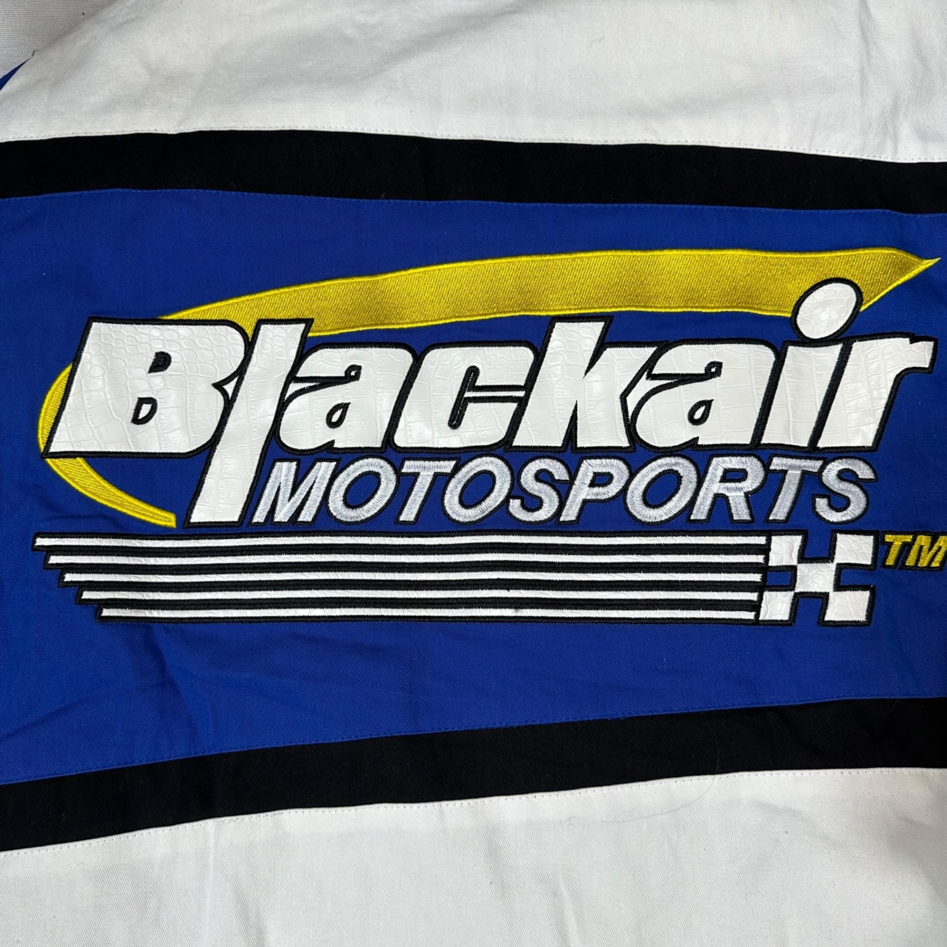 .KOM(ドットコム) racing jacket レーシング ジャケット 表記無し(L程度) ブルー ブルゾン ジャケット