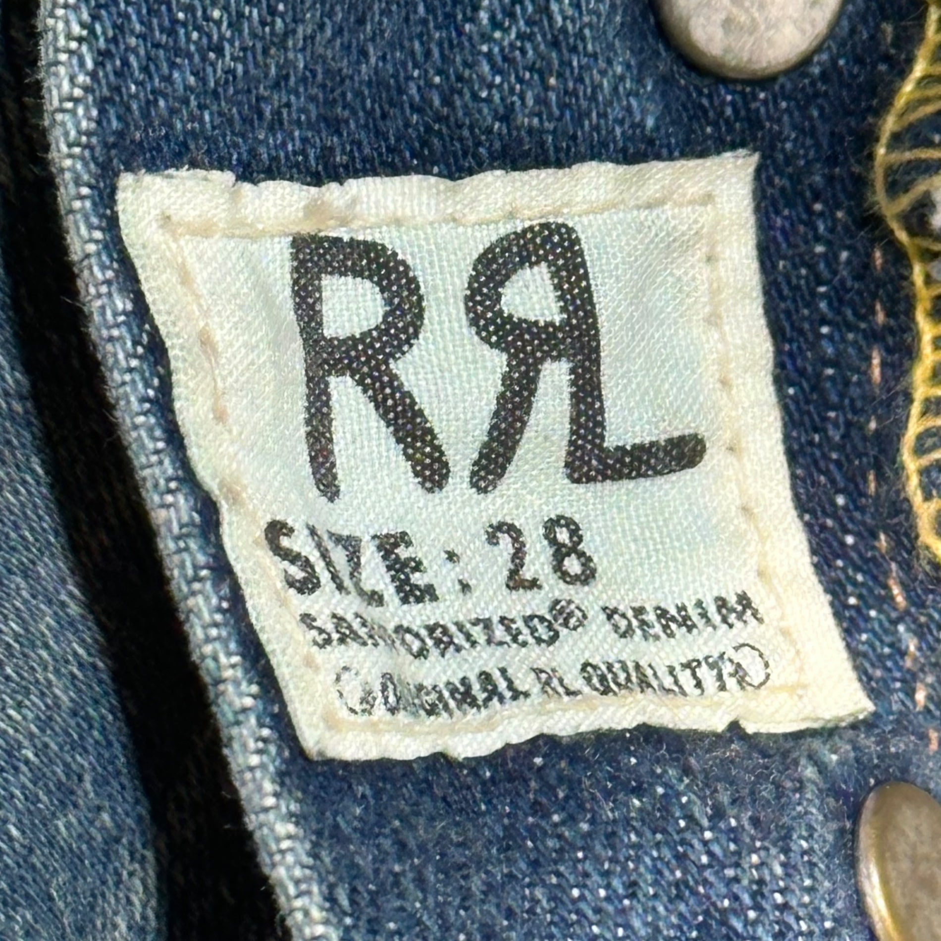 RRL(ダブルアールエル) Vintage-Washed Denim Pants ヴィンテージ 加工 デニム パンツ W28 インディゴ