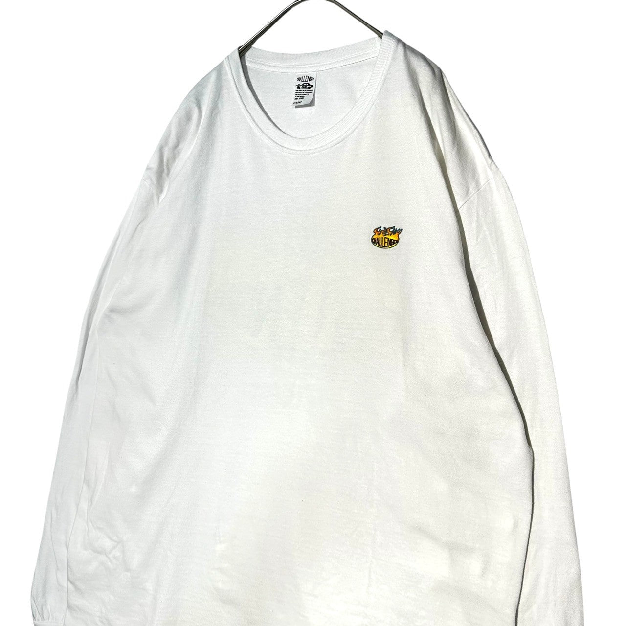 CHALLENGER(チャレンジャー) L/S FIREBALL TEE ロング スリーブ ファイヤーボールTシャツ BAA CLG-TS 021-053 XL ホワイト