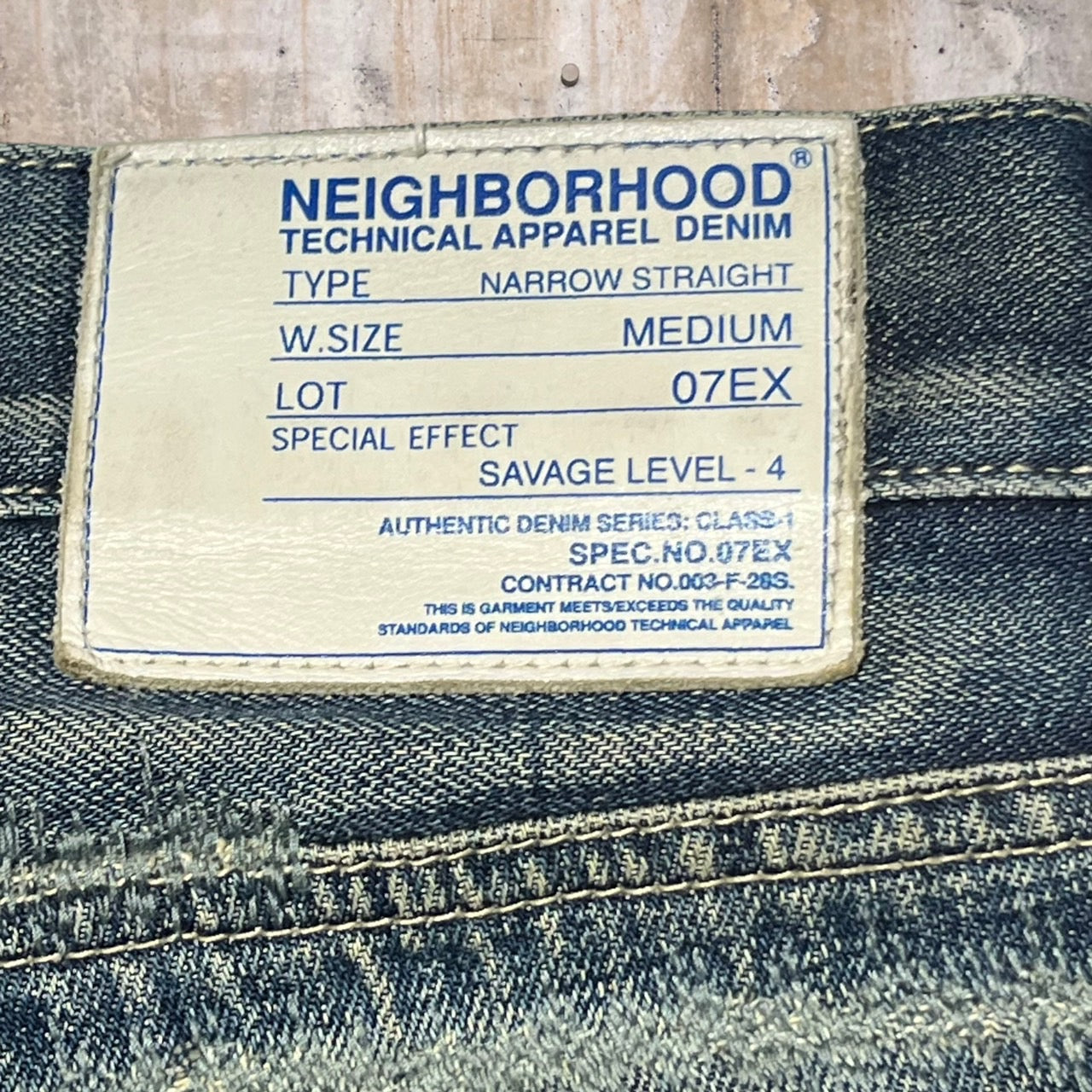 NEIGHBORHOOD(ネイバーフッド) Scab Savage LEVEL-4/サベージスキャブダメージ加工デニムパンツ DCNH-PT-09 M インディゴ