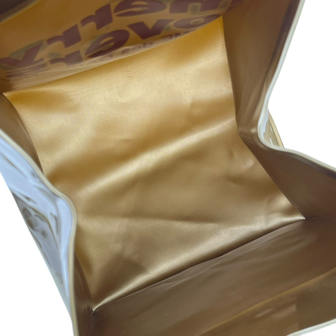 COMME des GARCONS(コムデギャルソン) 00’s "merry lovers" PVC BAG トート バッグ ゴールド×レッド 2004年