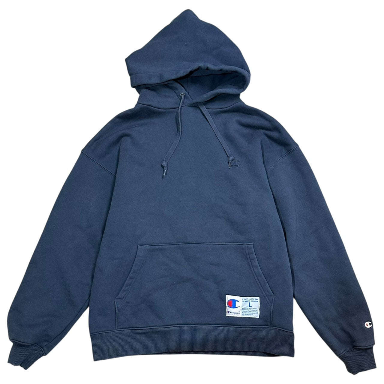 Champion(チャンピオン) SUPER FLEECE PULL OVER SWEAT HOODIE スーパーフリース プルオーバー スウェット パーカー C3-W127 L ネイビー 裏起毛
