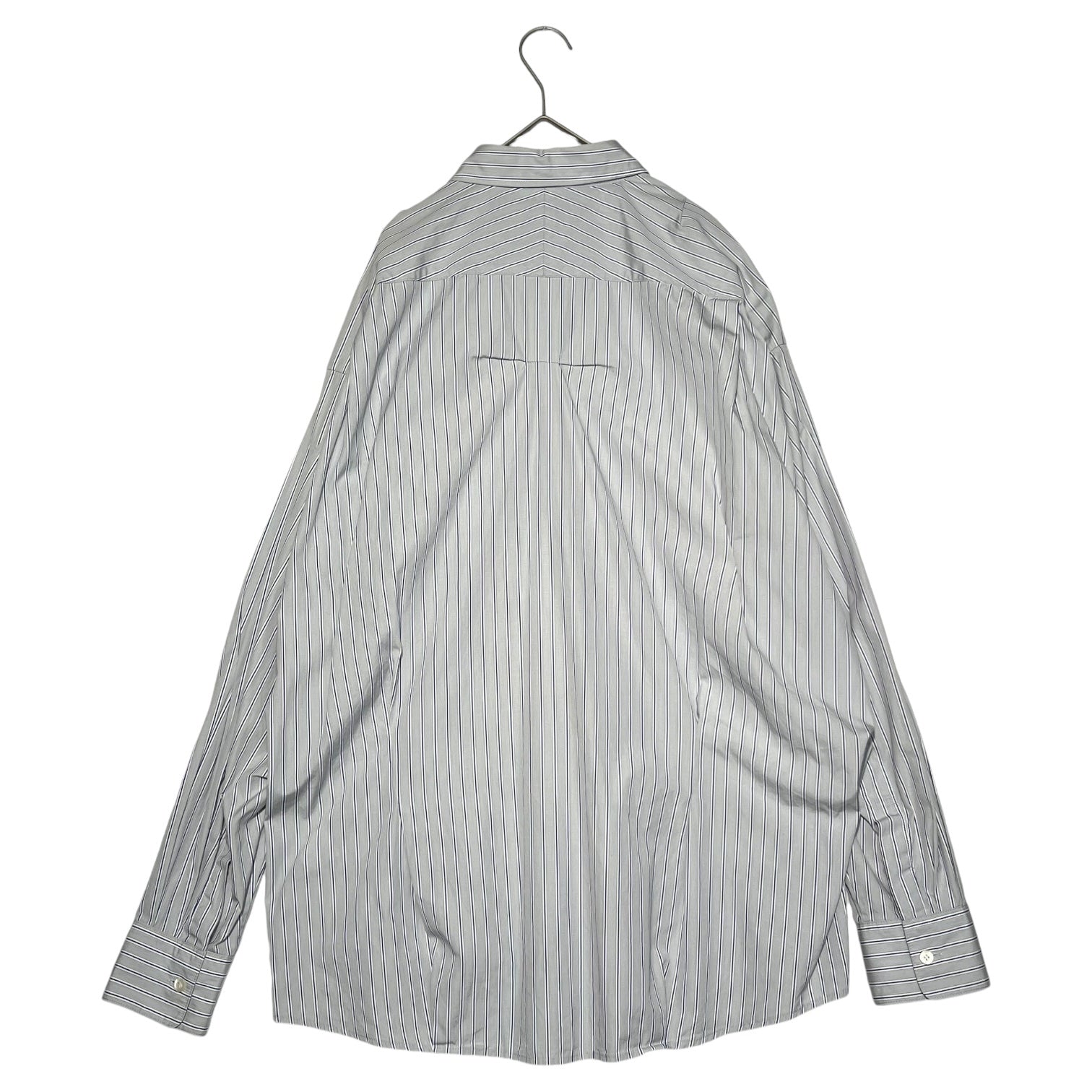 N.HOOLYWOOD(エヌハリウッド ミスターハリウッド) THOMAS MASON RANDOM TACKED SHIRT - Blue Stripe ランダム タック ストライプ シャツ 1201-SH06-043 38(M程度) スカイブルー 長袖