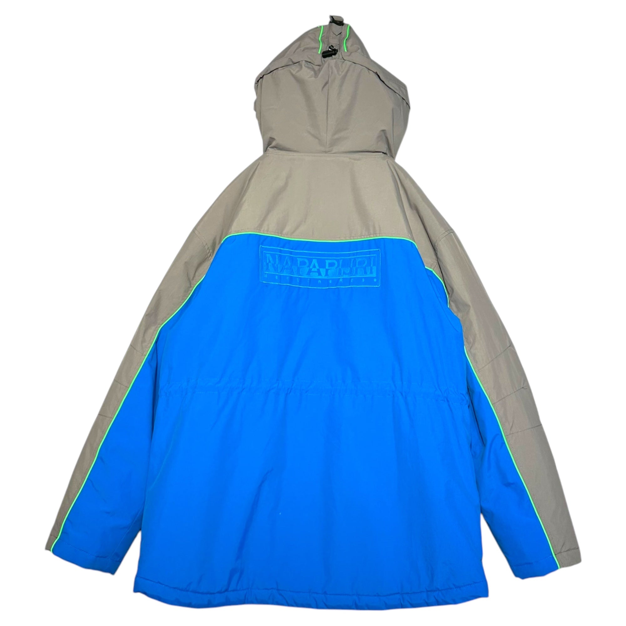 MARTINE ROSE×NAPAPIJRI(マーティン・ローズ×ナパピリ) 20AW double name hooded down jacket/フーデットダウンジャケット NP0A4EVO S ブルー