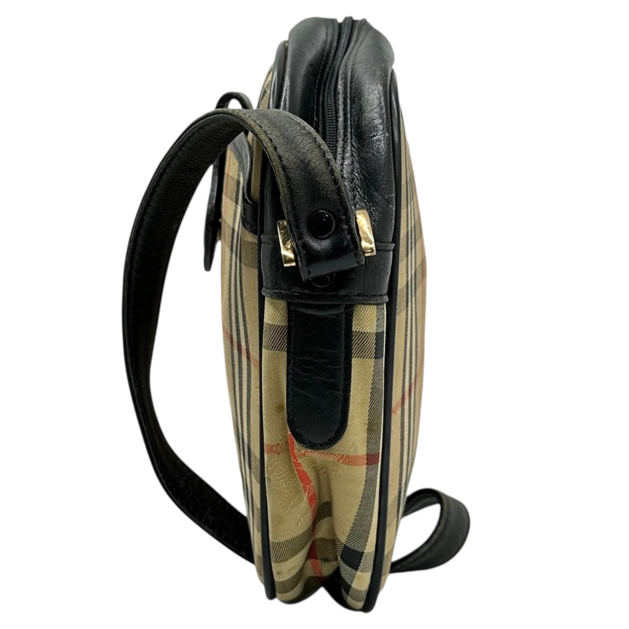 Burberry’s(バーバリーズ) 90's Nova Check One Shoulder Bag ノヴァチェック ワンショルダー バッグ ベージュ×ブラック 90年代 ヴィンテージ ハンド 肩掛け