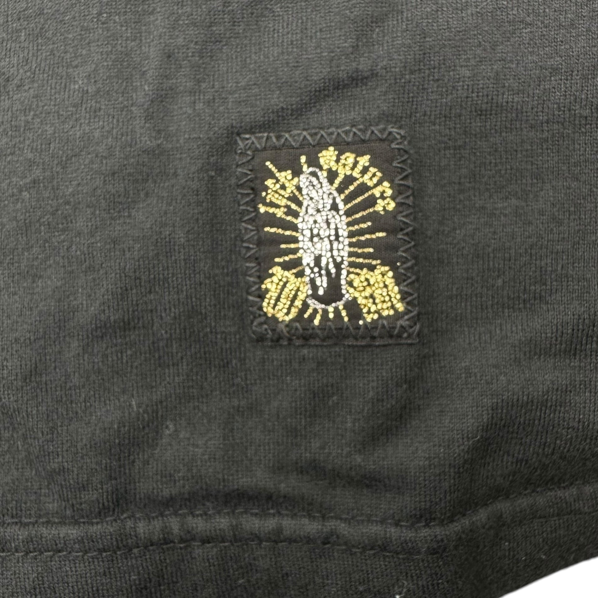 WACKO MARIA(ワコマリア) Back Maria & Rose Print Crew Neck T-Shirt バック マリア&ローズ プリント クルーネック Tシャツ S ブラック×マルチカラー