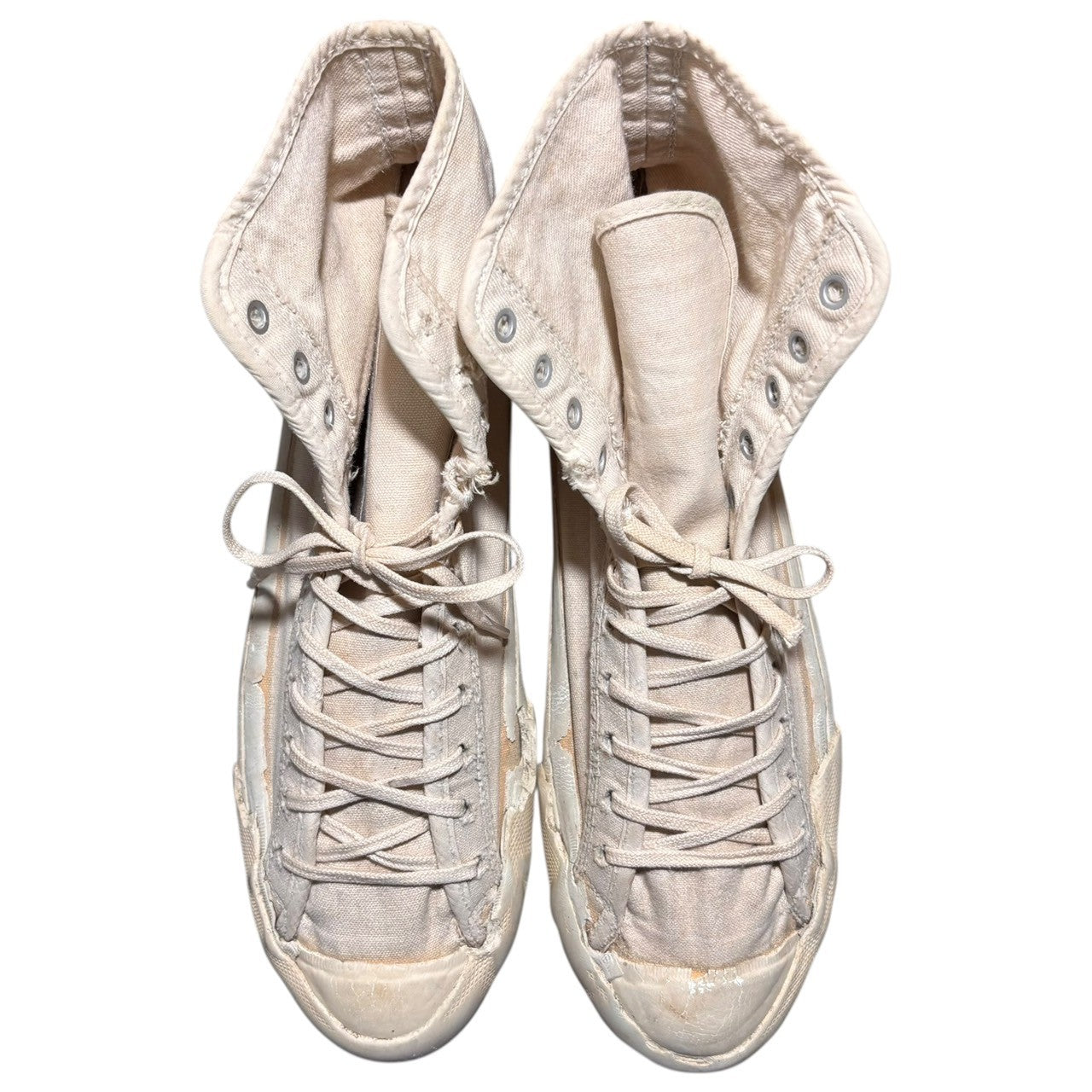 CONVERSE(コンバース) 50's USA made CHUCK TAYLOR ''Wrestling shoe'' チャック テイラー ウエイト リフティング シューズ 10(28cm程度) アイボリー 50年代 ヴィンテージ ハイカット スニーカー ボロ