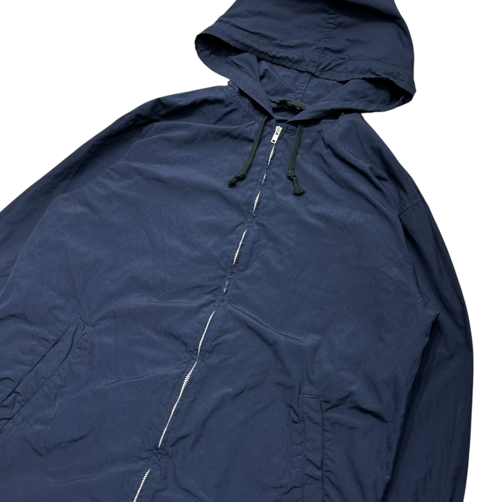 COMME des GARCONS HOMME DEUX(コムデギャルソンオムドゥ) 22SS Post-dyed Hooded Zip-Up Jacket 後染め フーデッド ジップアップ ジャケット DI-B030 M ネイビー AD2021