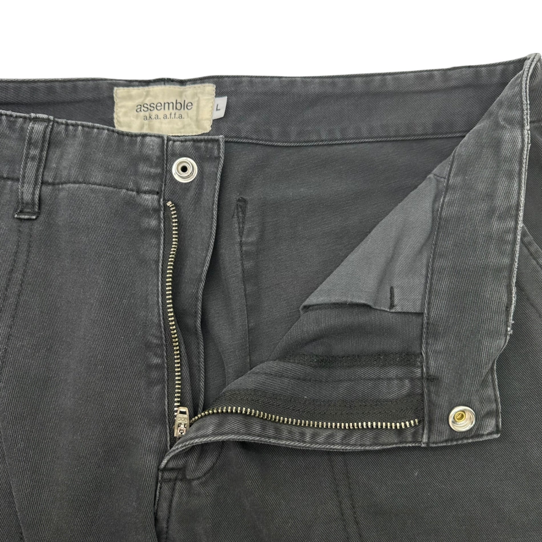 assemble a.k.a AFFA(アッセンブルエーケーエーエーエフエフエー) Bondage Cotton Pants ボンテージ コットン パンツ AFN4502 L ネイビー