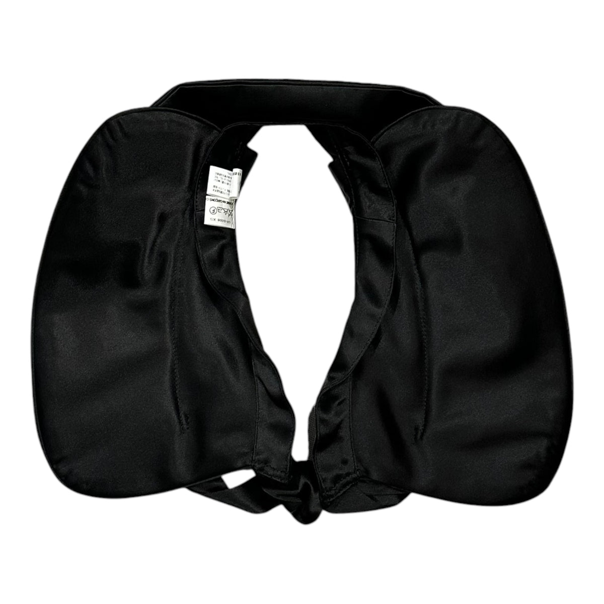 COMME des GARCONS(コムデギャルソン) Satin-Fabric Layered Detachable Collar サテン 地 レイヤード つけ襟 GR-B008 XS ブラック