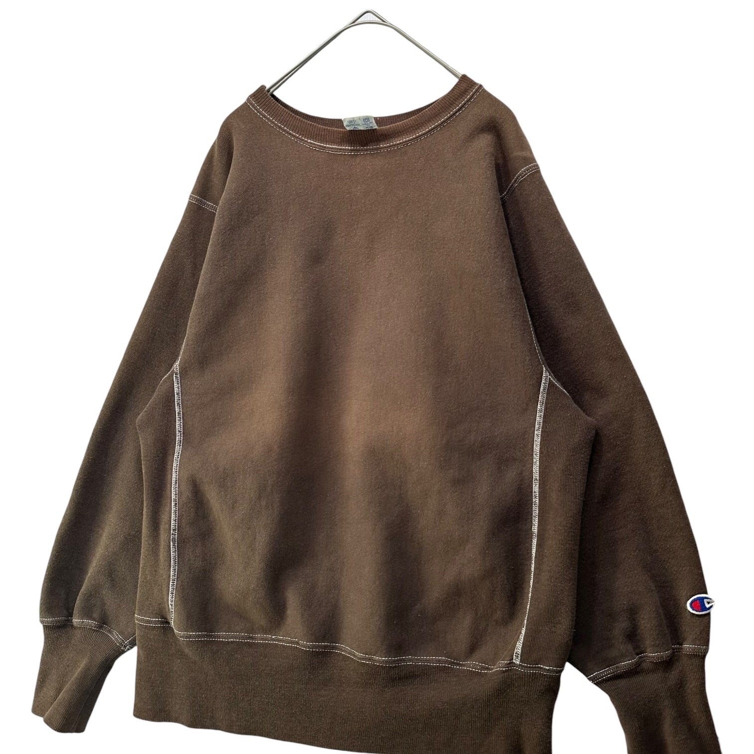 Champion(チャンピオン) 90's REVERSE WEAVE SWEATSHIRT リバース ウィーブ スウェット M ブラウン 90年代 刺繍タグ 無地