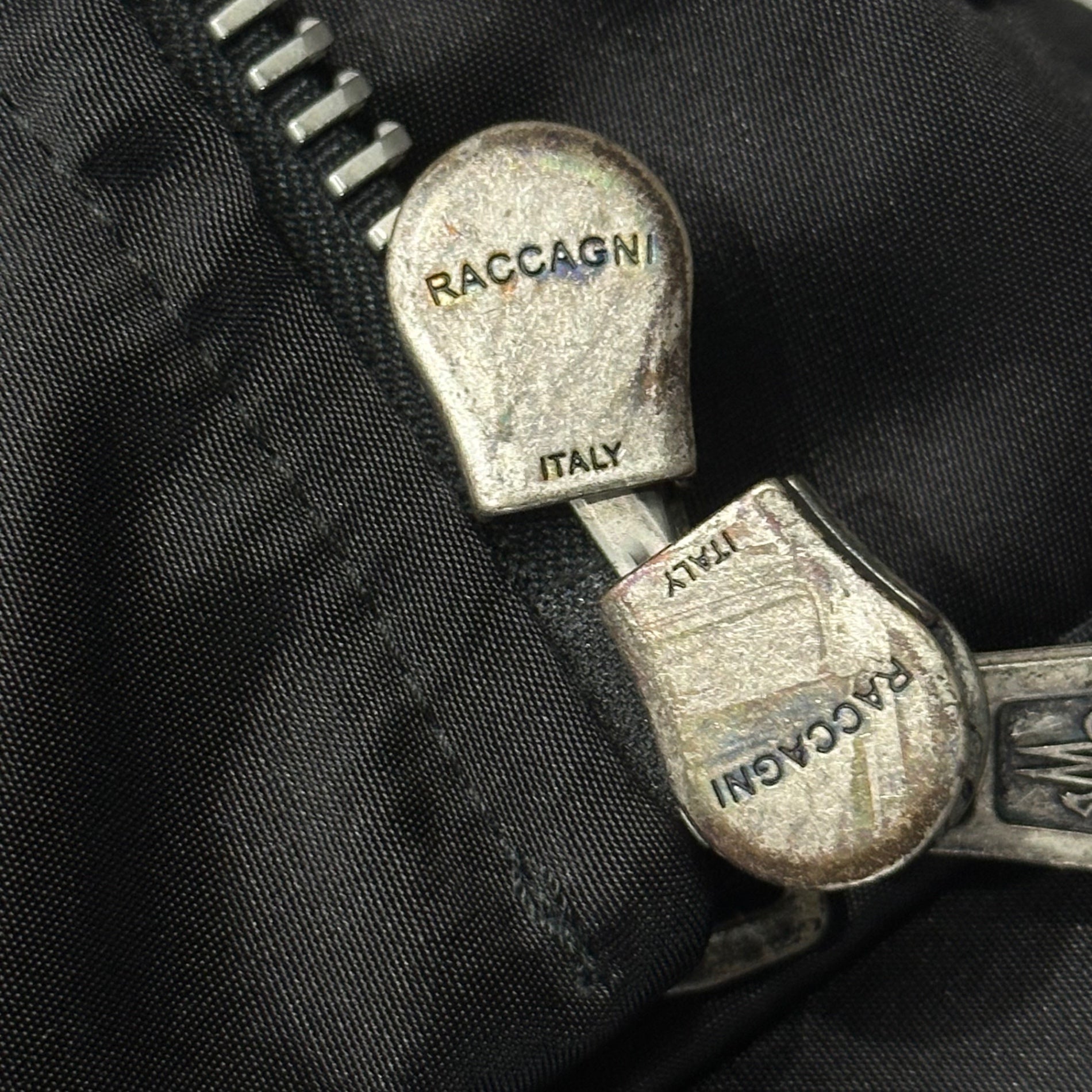 MONCLER×PALM ANGELS(モンクレール×パームエンジェルス) 19AW AXL GIUBBOTTO MA-1 ボンバー ジャケット E209L4130200 2 ブラック コラボ ペイント ブルゾン