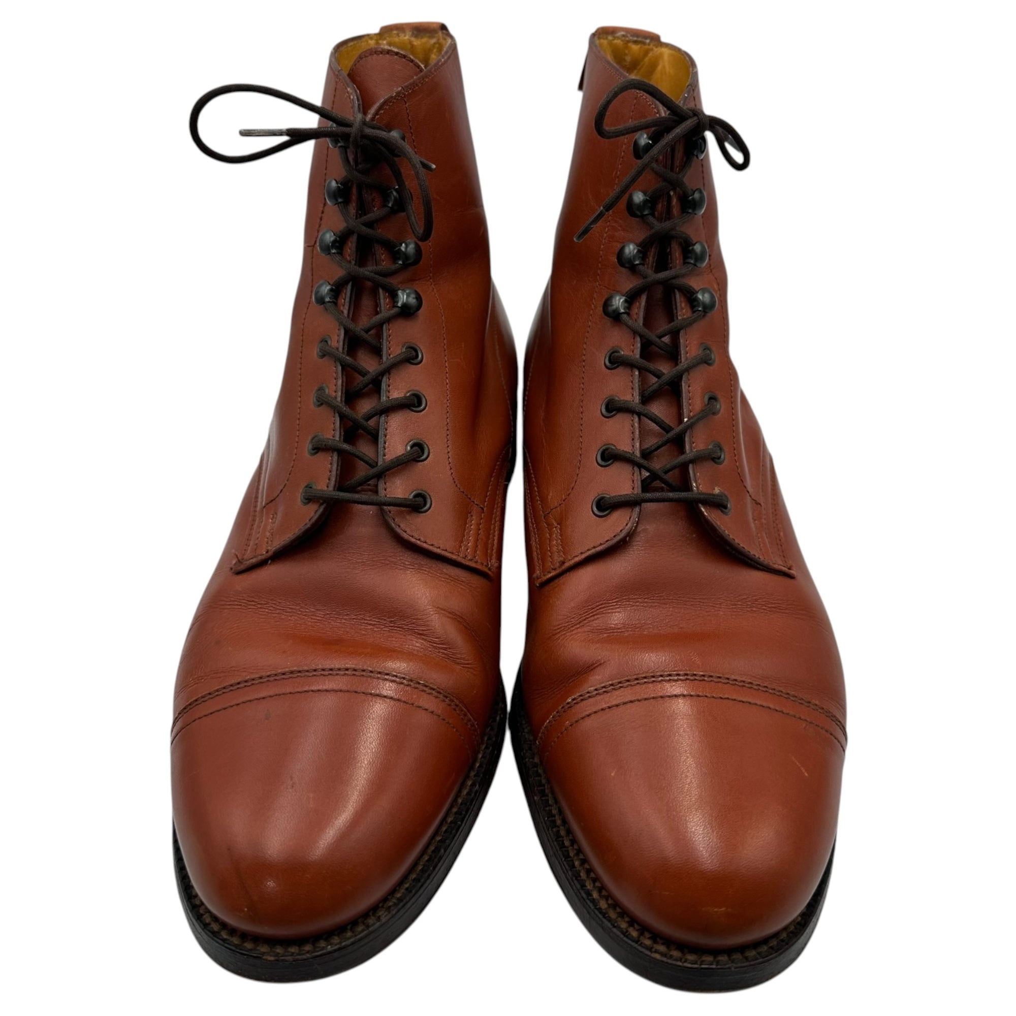 GRENSON(グレンソン) 1990’s England made Cap-toe boots キャップトゥ ブーツ 6208/49 7/E(25.5cm程度) ブラウン 90年代 ヴィンテージ イングランド製 ワーク