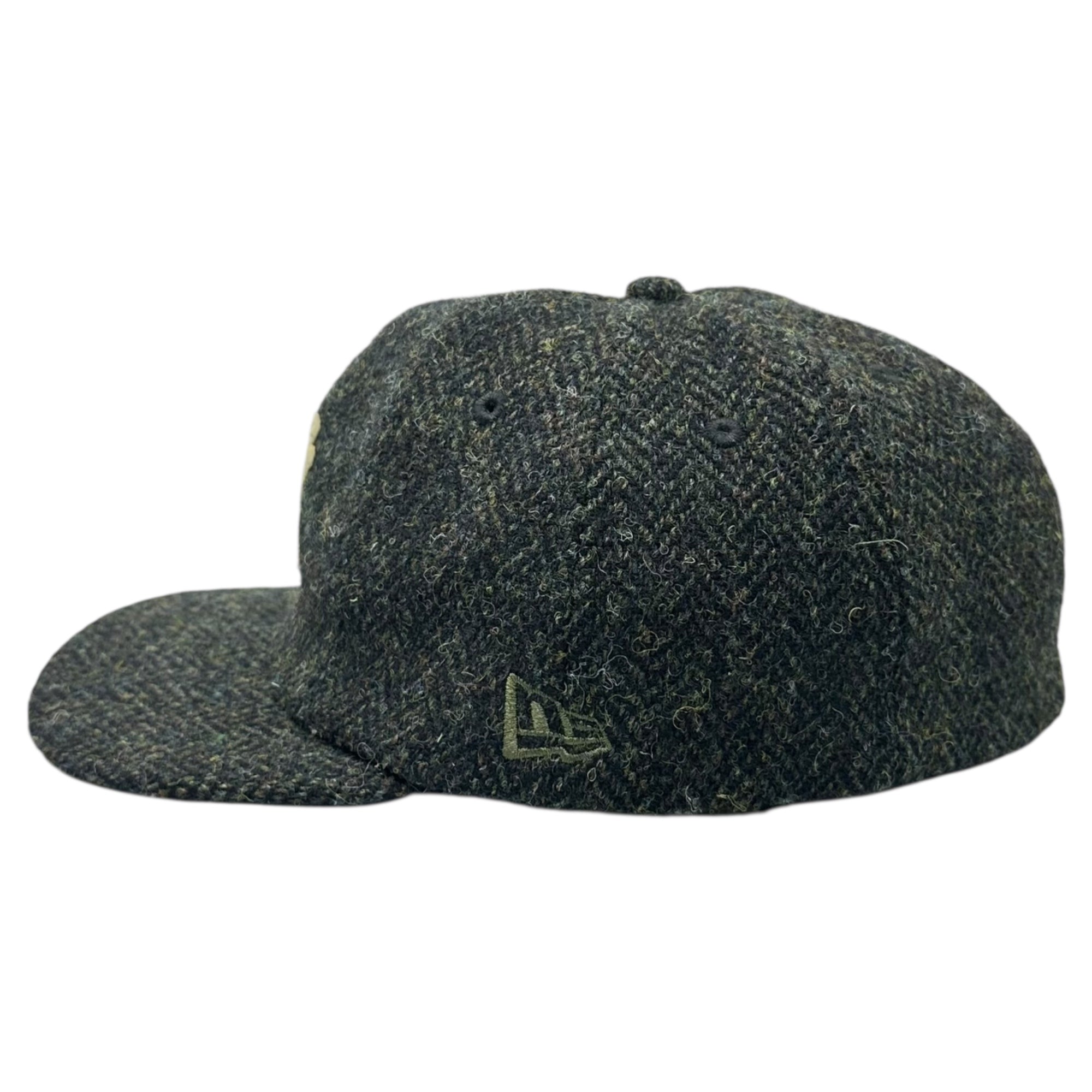 NEW ERA × COOPERSTOWN(ニューエラ × クーパーズタウン) Harris Tweed Wool New York Yankees 8 Panel Cap ハリスツイード ウール ニューヨークヤンキース 8パネル キャップ 7 1/4(57.7cm) ダークグリーン