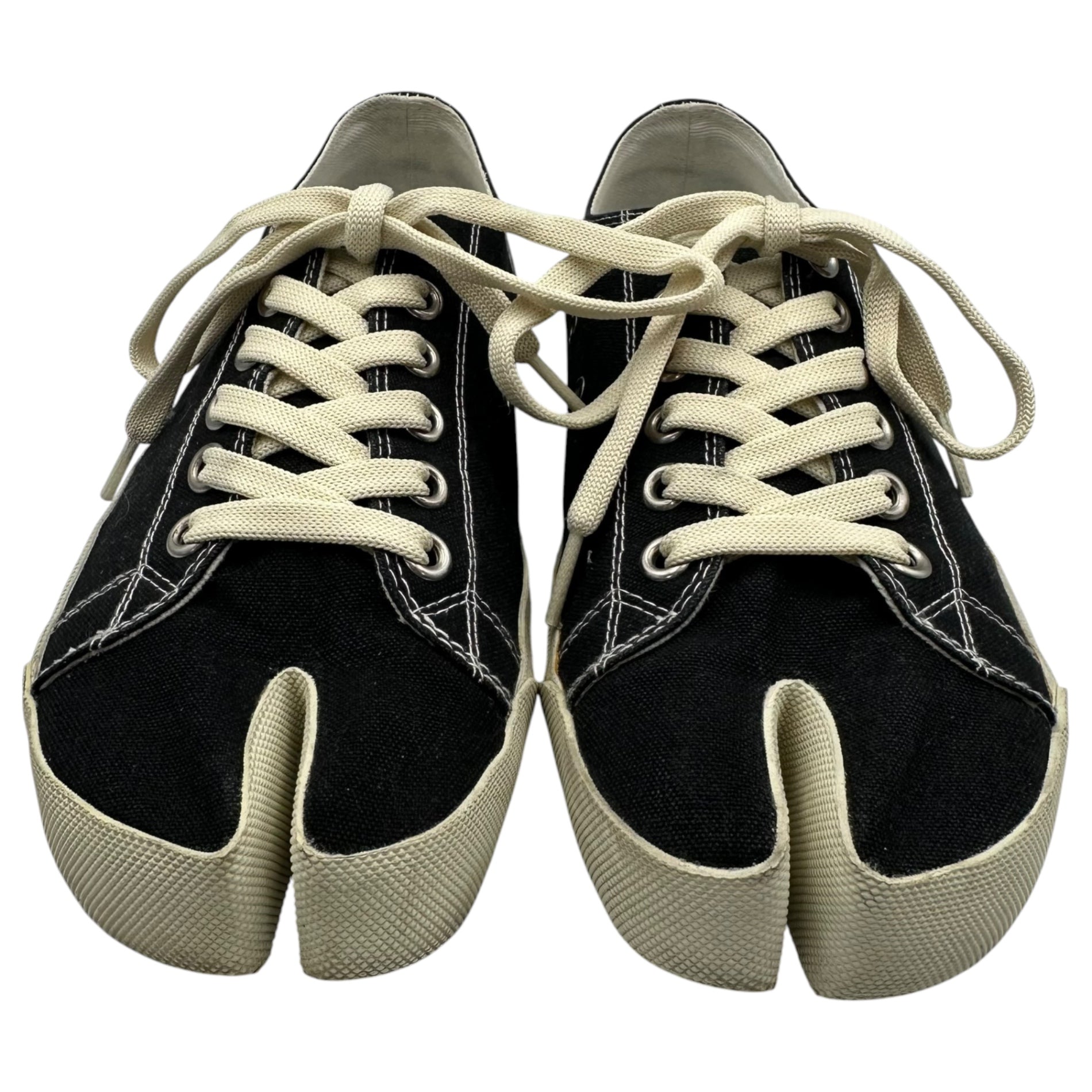 MAISON MARGIELA(メゾンマルジェラ) TABI CANVAS SNEAKER 足袋 キャンバス スニーカー 40(25cm~25.5cm程度) ブラック タビ