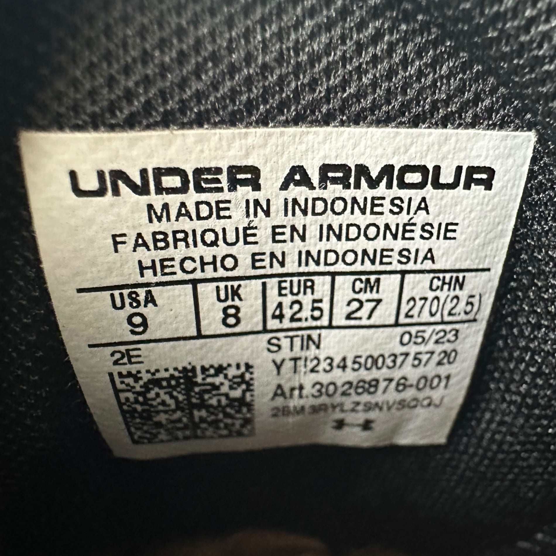 UNDER ARMOUR(アンダーアーマー) UA Hover Turbulence 2 Running Shoes ホバー タービュランス ランニング シューズ スニーカー 3026876-001 27cm ブラック×ホワイト