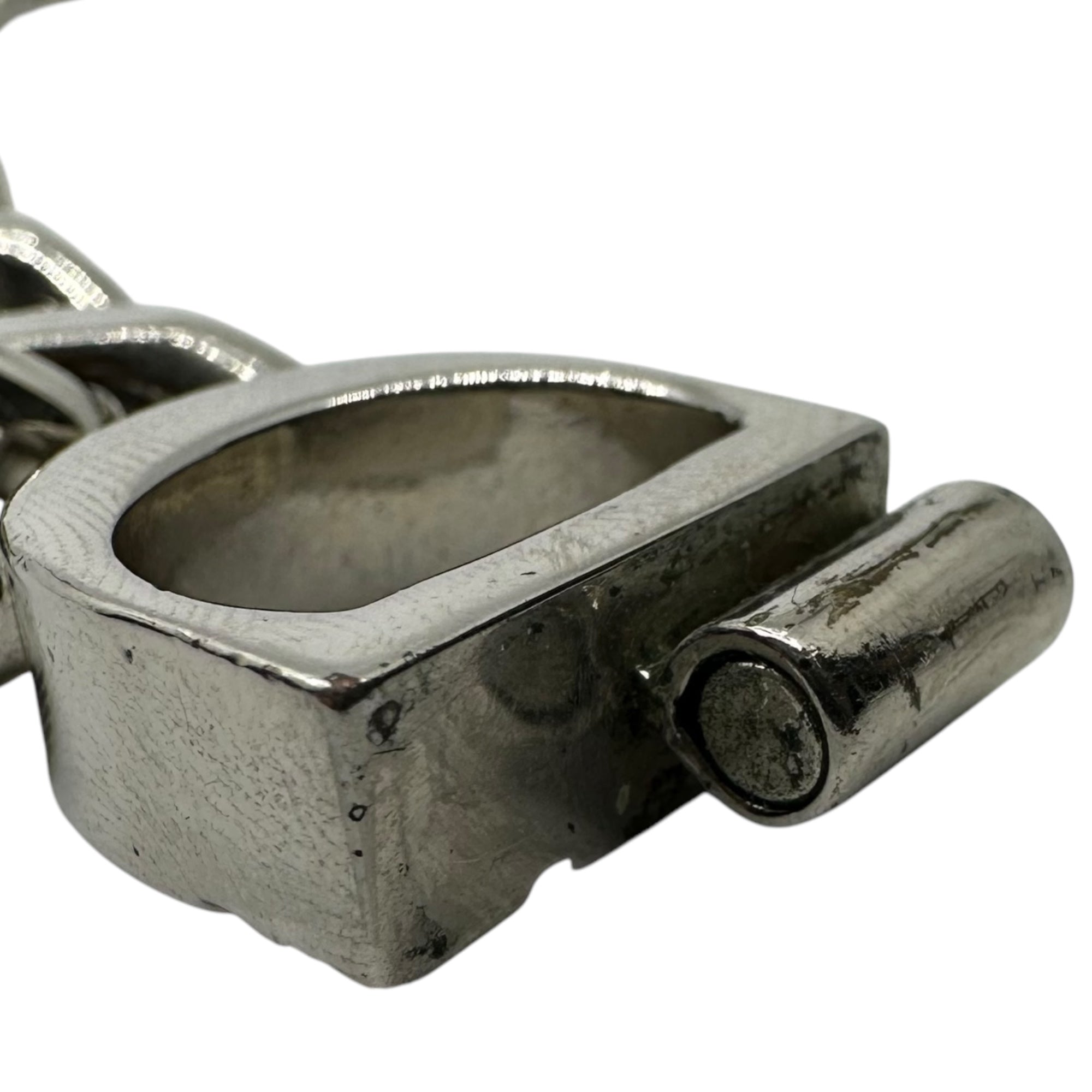 Christian Dior(クリスチャンディオール) CD ICON chain link necklace アイコン チェーンリンク ネックレス シルバーカラー 箱、購入時のレシート付属