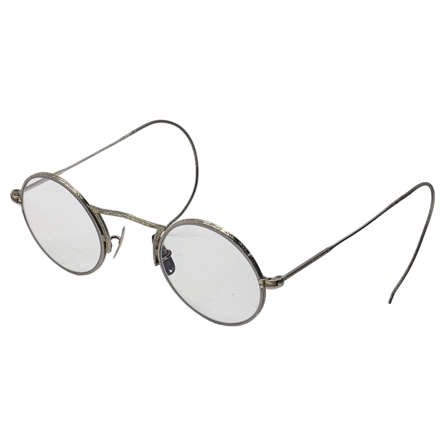 American Optical(アメリカン オプティカル) 30's BRANDONE vintage glasses ヴィンテージ メガネ シルバー 眼鏡 サングラス