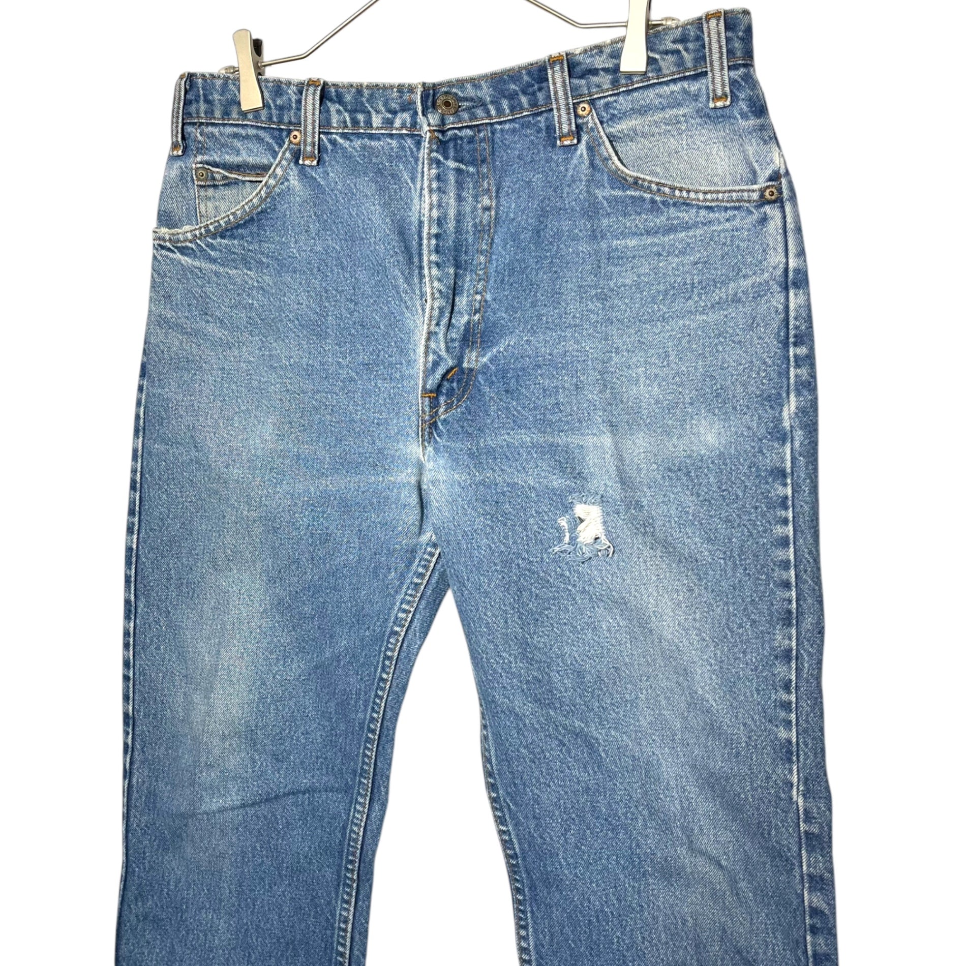 Levi's(リーバイス) 80's ~ 90's CANADA made 505 vintage denim pants ヴィンテージ デニム パンツ 40505-0215 36/30 ライトインディゴ テーパード 古着 オレンジタブ