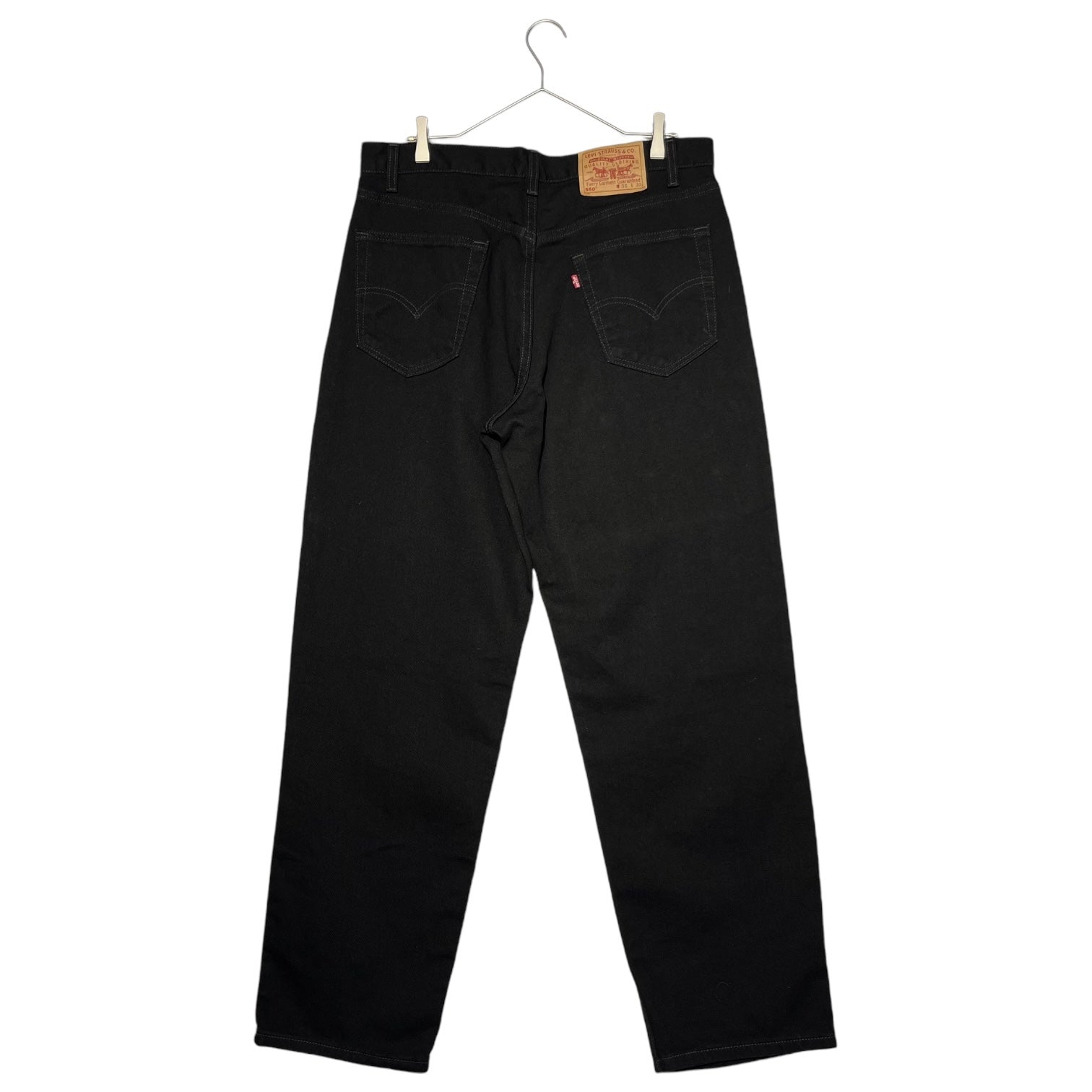 Levi's(リーバイス) 00's 550 USA製 Tapered black denim pants テーパード ブラック デニム パンツ 00550-0260 W36 / L30 ブラック 2000年製造 裏ボタン554