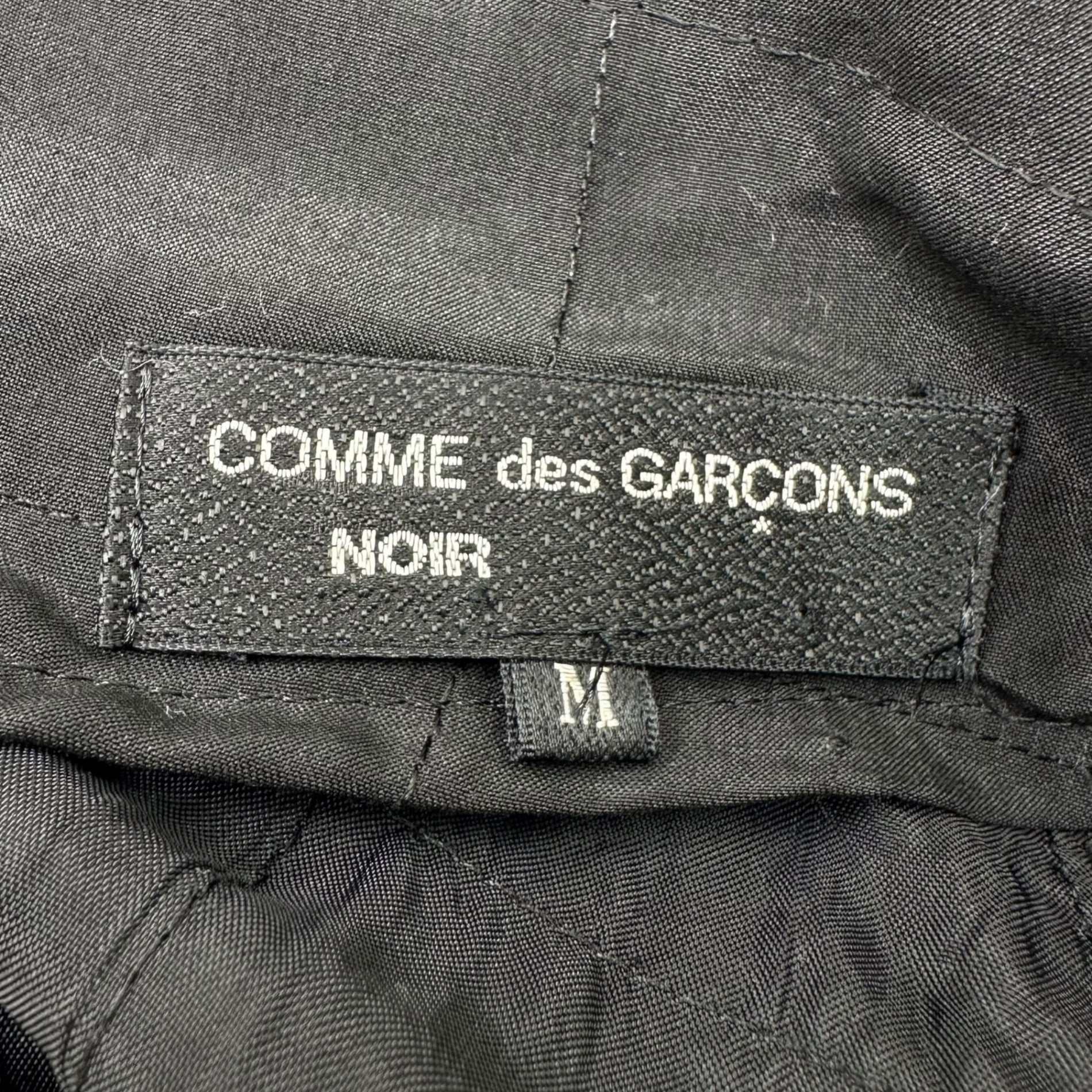 COMME des GARCONS NOIR(コムデギャルソンノアール) 80's Silk Quilted Stitch Cape Asymmetrical Dress シルク キルティング ステッチ ケープ アシンメトリー ワンピース AO-05009 M ブラック AD表記無し 80年代 アーカイブ