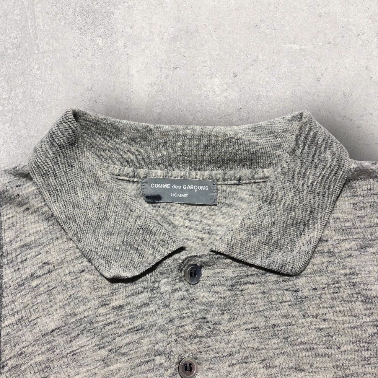 COMME des GARCONS HOMME(コムデギャルソンオム) 80~90'sポロシャツ HT-020140 表記なし(L程度) グレー