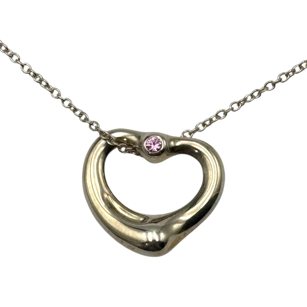 TIFFANY & CO.(ティファニー) Elsa Peretti Open Heart Necklace 