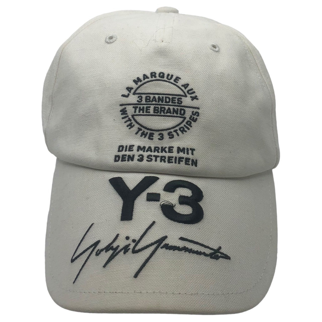 Y-3(ワイスリー) logo embroidery cap ロゴ 刺繍 キャップ CY3539 ホワイト