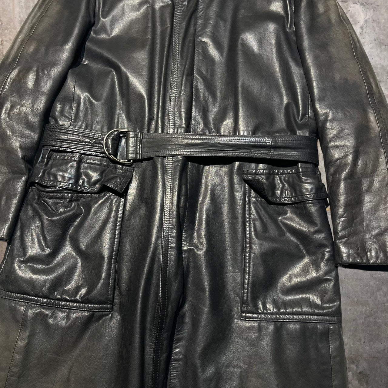 D'URBAN(ダーバン) 90'sヴィンテージレザーコート M ブラック