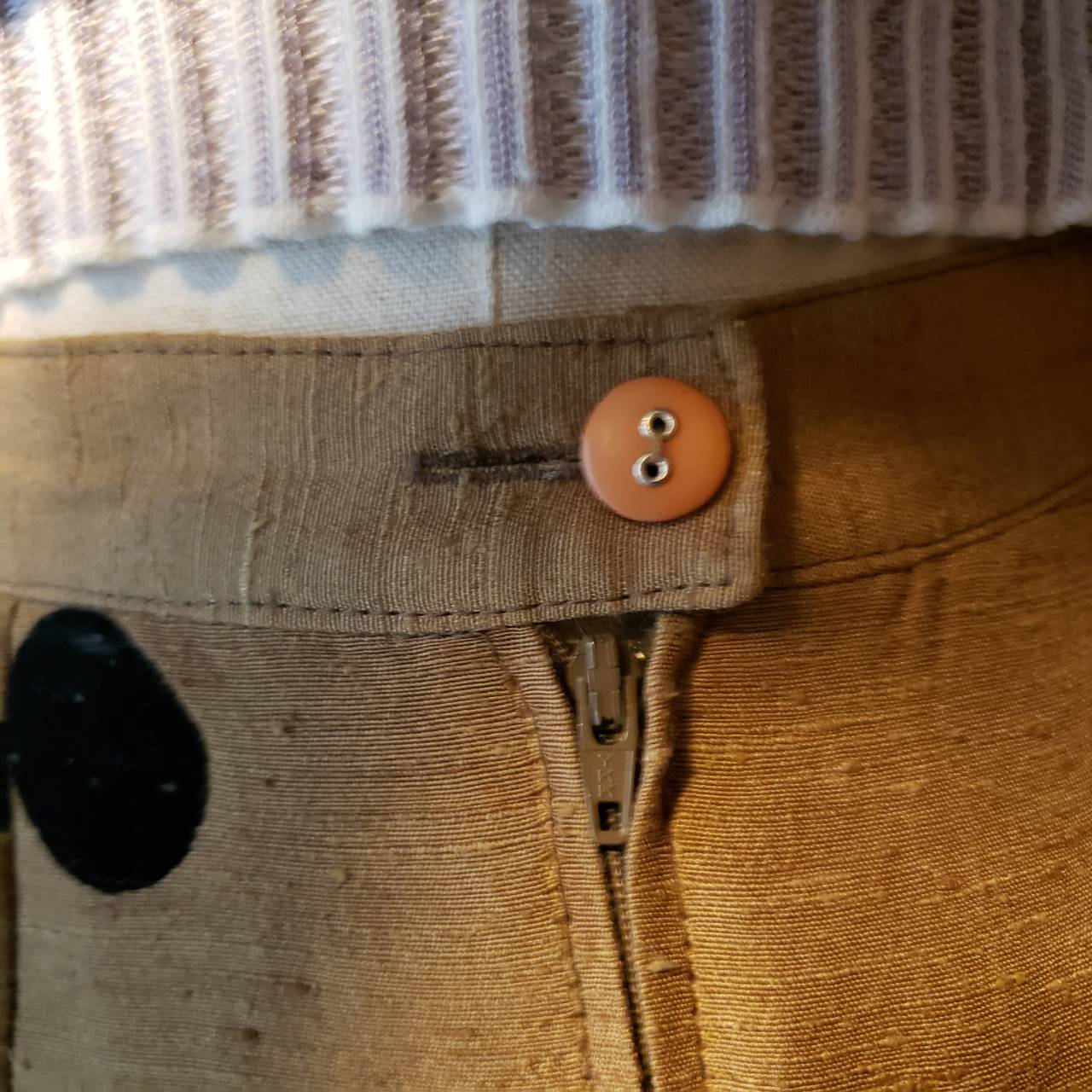 Euro Vintage(ヨーロッパヴィンテージ) Mame_ドットなセットアップジャケット 1(Sサイズ程度) ブラウン