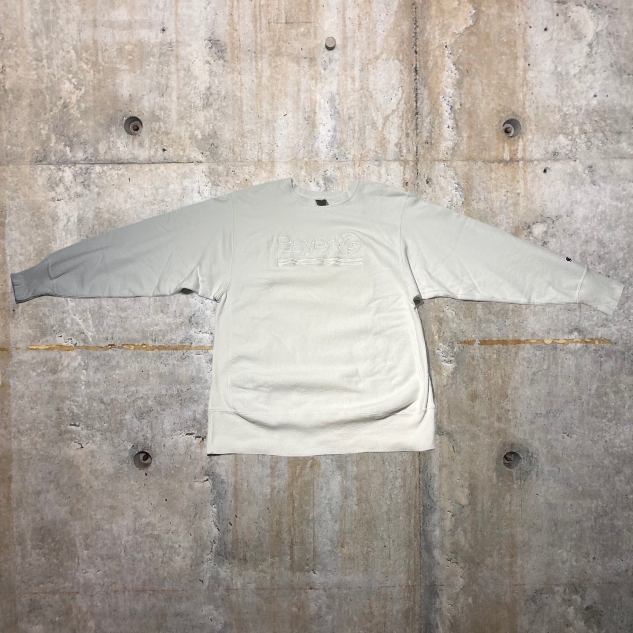 Champion(チャンピオン) 90's"Bayer"リバースウィーブスウェット XL ホワイト 90年代 トリコタグ 企業物