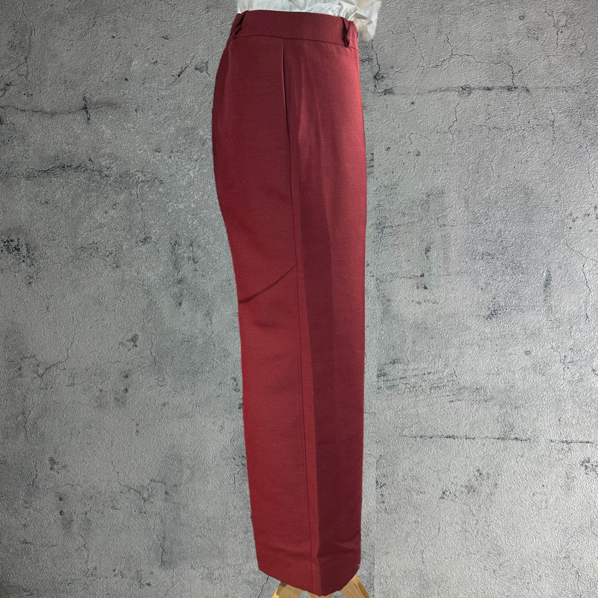 Euro vintage(ヨーロッパヴィンテージ) 70's~ straight tack long pants センタープレスロングストレートパンツ L~ レッド