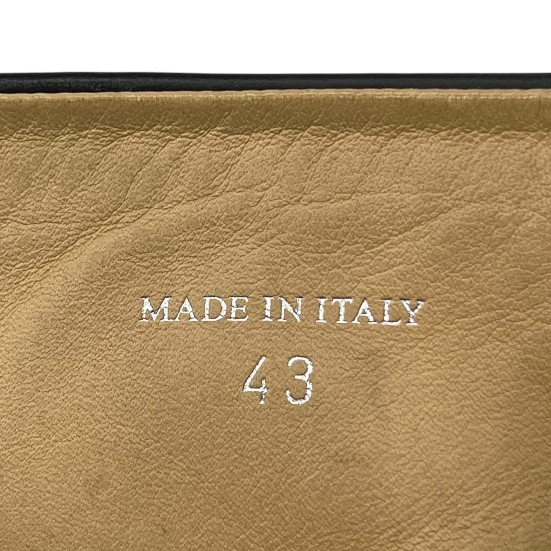 MAISON MARGIELA(メゾンマルジェラ) 21SS SMOOTH LEATHER TABI BOOTS スムース レザー 足袋 ブーツ ヒール S57WU0132 43(27.5cm程度) ブラック